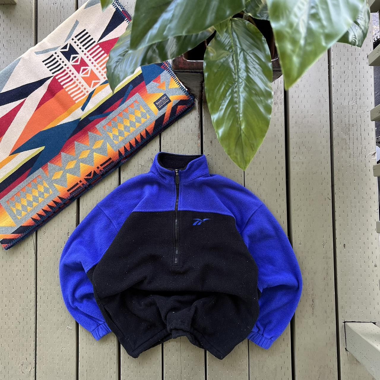 Reebok × Vintage Reebok Fleece Sweater Outdoor Style Size US XL / EU 56 / 4 - 4 Thumbnail