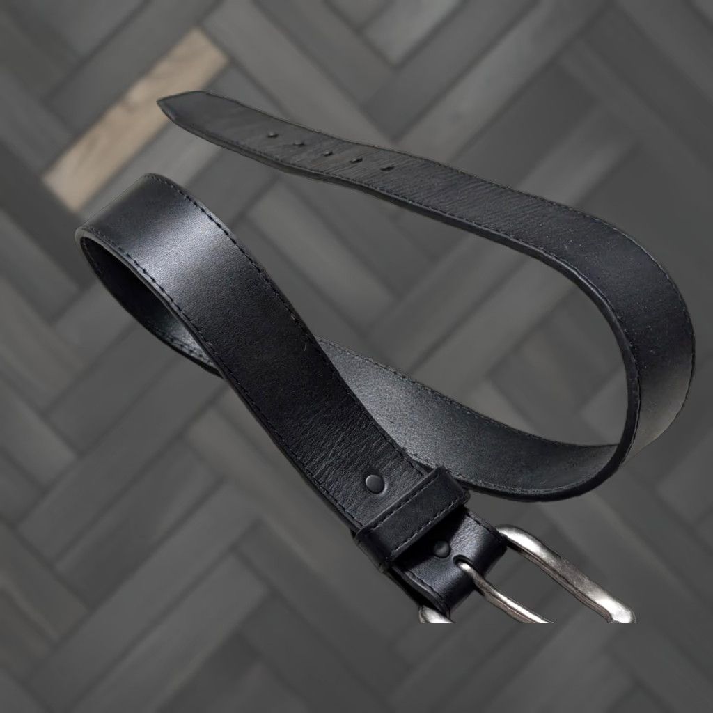 Streetwear × Stussy × Vintage Stussy SS-Link Buckle Leather Belt