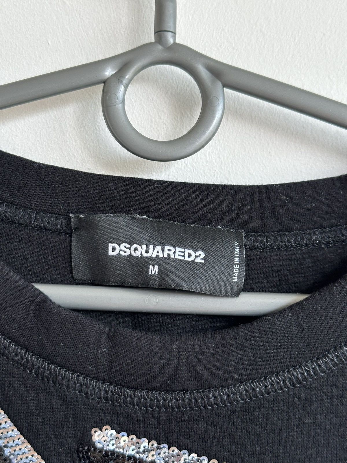 Dsquared2 DSQUARED2 Sequined Detail Viscose Black Sweatshirt Women's M Size M / US 6-8 / IT 42-44 - 7 Thumbnail