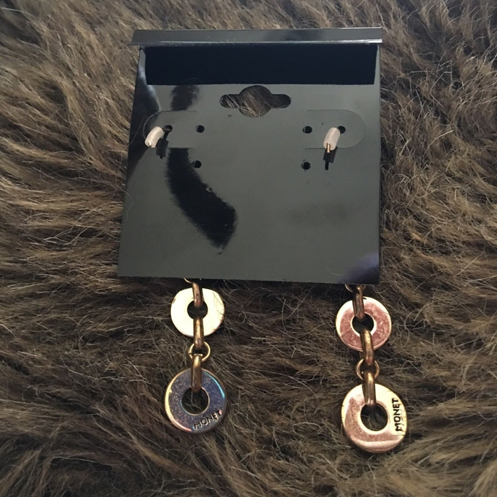 Monet Monet gold tone textured disc dangle earrings Size ONE SIZE - 3 Thumbnail