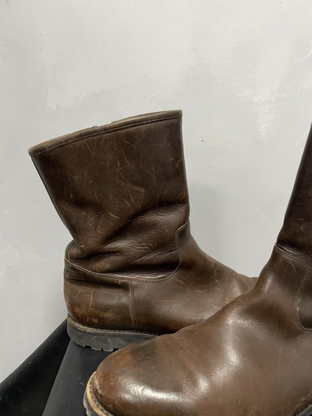 A.S.98 Guidi style leather boots winter wear avant garde style 90s Size US 12 / EU 45 - 5 Thumbnail