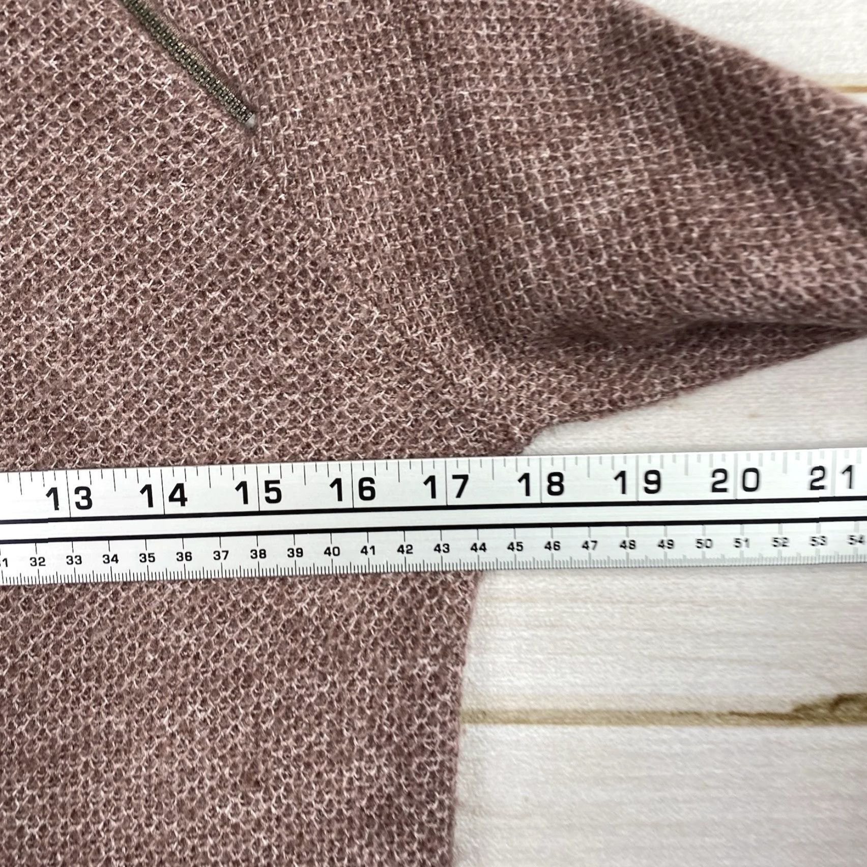 Abercrombie & Fitch Abercrombie & Fitch Sweater Womens XS Pink Shoulder Zip Waffle Knit Stretch Size XS / US 0-2 / IT 36-38 - 6 Thumbnail