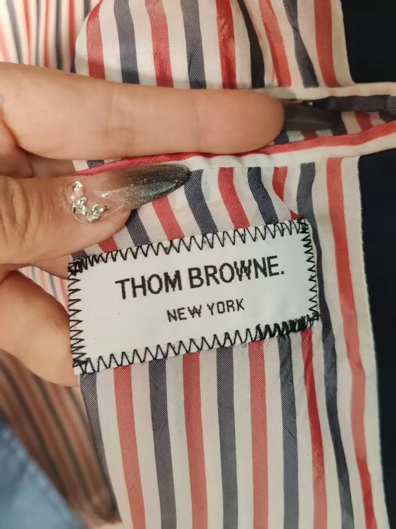 Thom Browne Thom Browne Puzzle baseball jacket Size US L / EU 52-54 / 3 - 3 Thumbnail