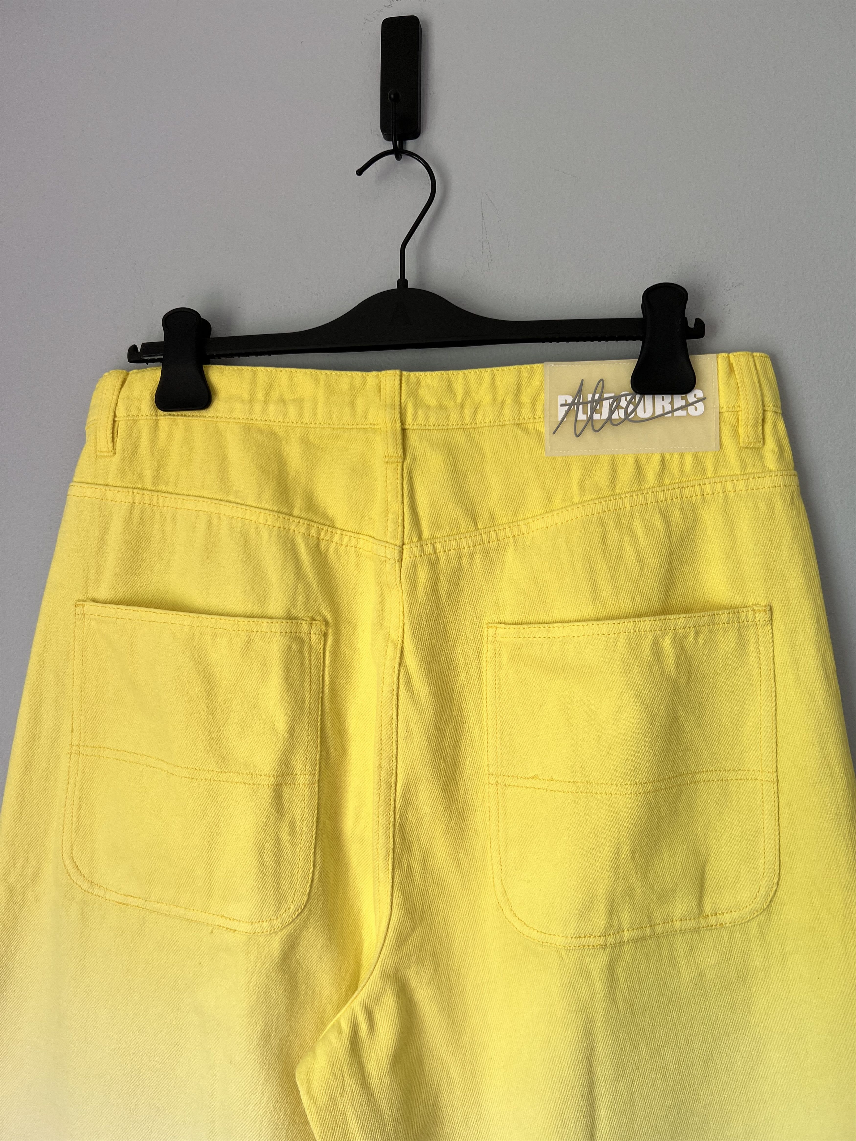 Pleasures Pleasures Austin Lee Human Eye Baggy Jeans in Yellow Size US 34 / EU 50 - 6 Thumbnail