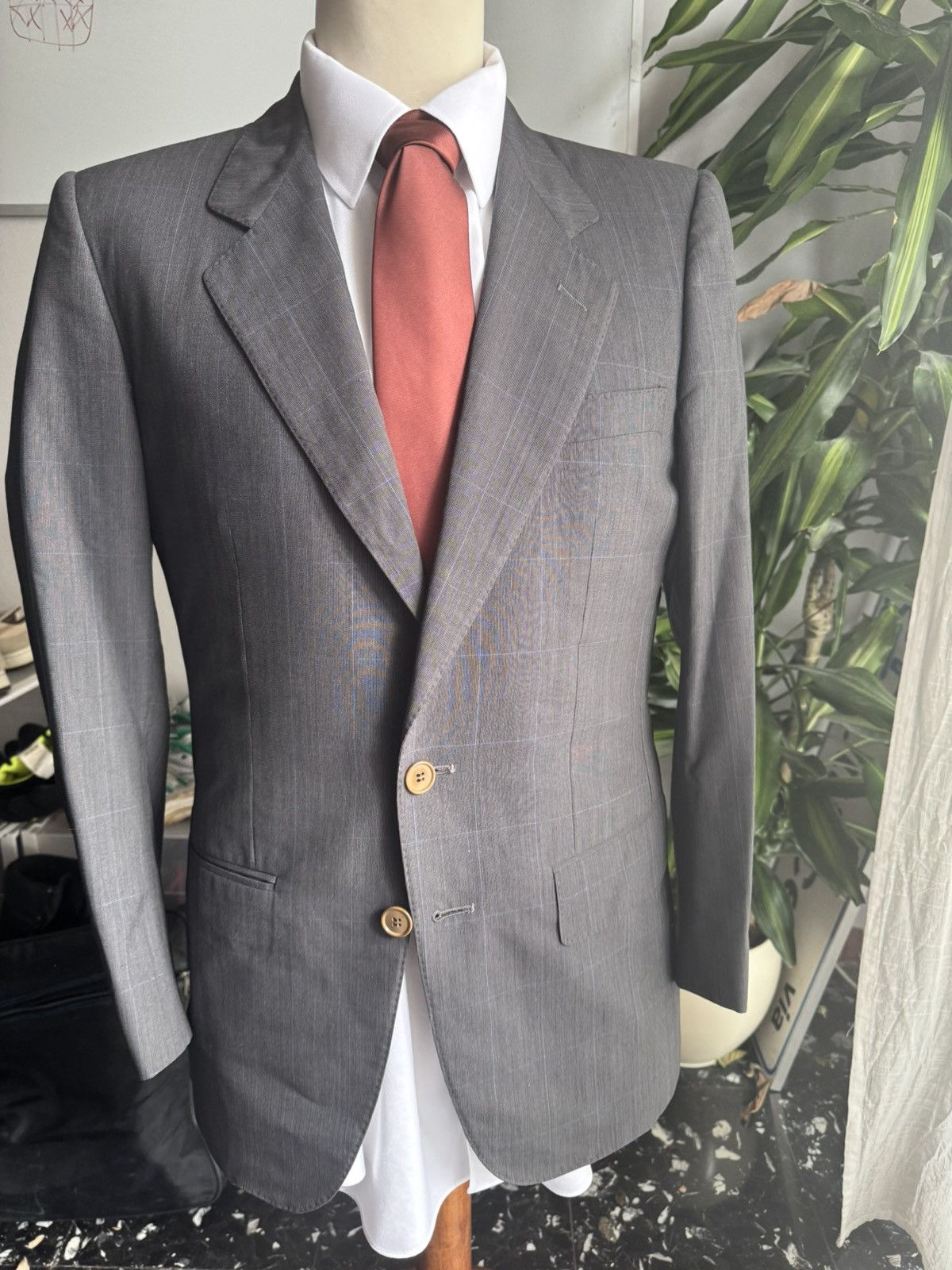 Ermenegildo Zegna Ermenegildo Zegna Grey suit 48 Size 48R - 2 Thumbnail