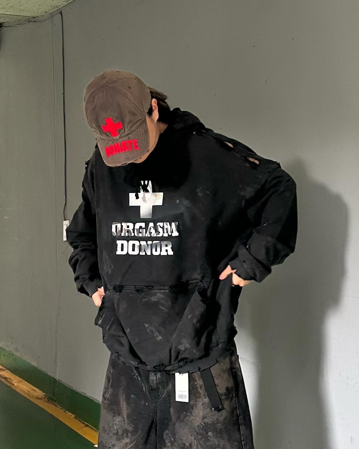 PROJECT G/R Project G/R Orgasm Donor Hoodie WashedBlack GR Protocl Index Size US M / EU 48-50 / 2 - 3 Thumbnail