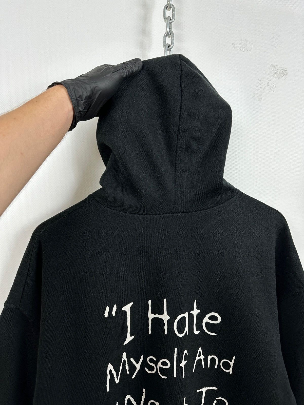 Band Tees Vintage Nirvana Kurt Cobain I Hate Myself Memorial Hoodie Size US XL / EU 56 / 4 - 18 Thumbnail