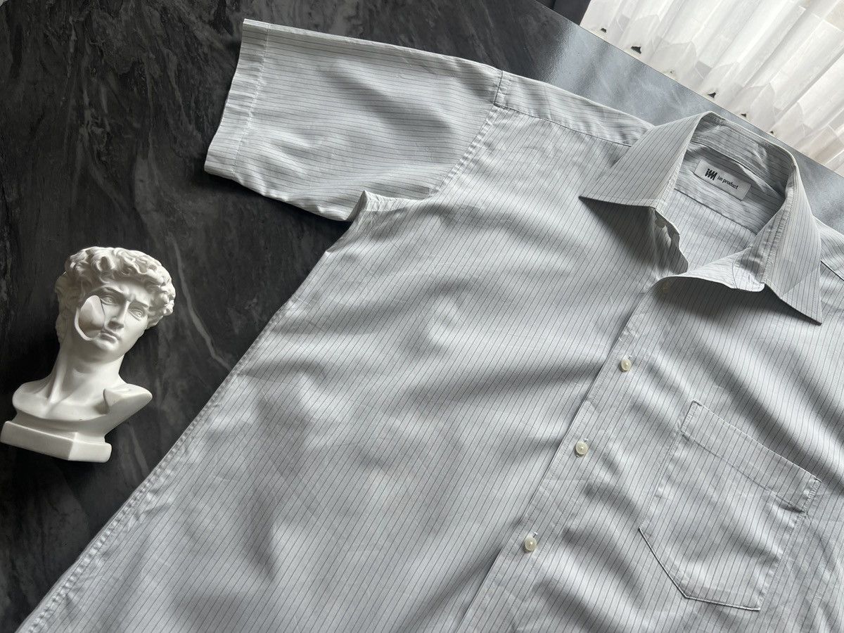 Issey Miyake Issey Miyake : Shirt Button Ups Stripe Pattern Thick Fabric Size US L / EU 52-54 / 3 - 7 Thumbnail