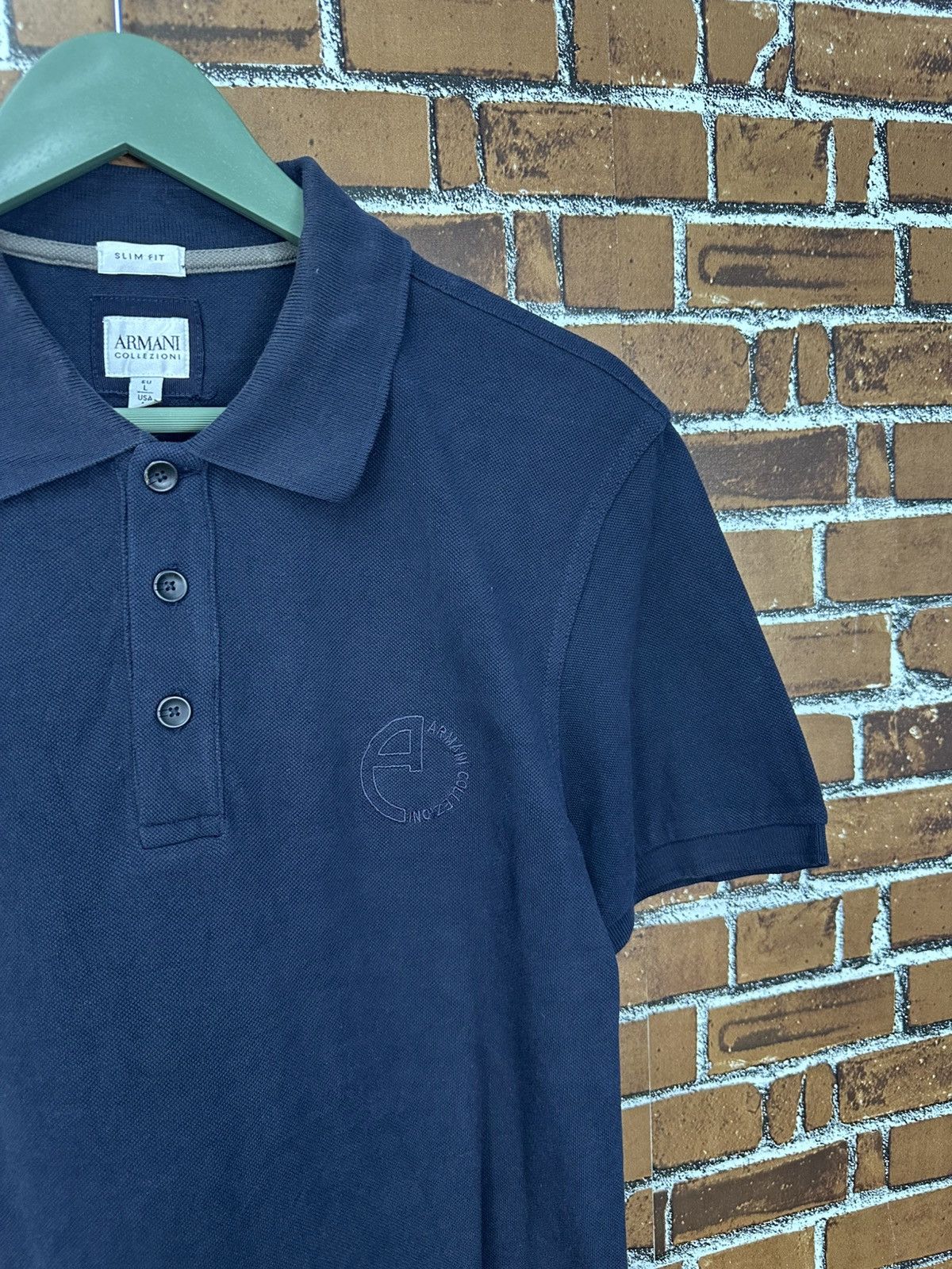 Armani Collezioni Armani Collezioni Slim Fit Polo Tee A1025 Size US M / EU 48-50 / 2 - 2 Thumbnail