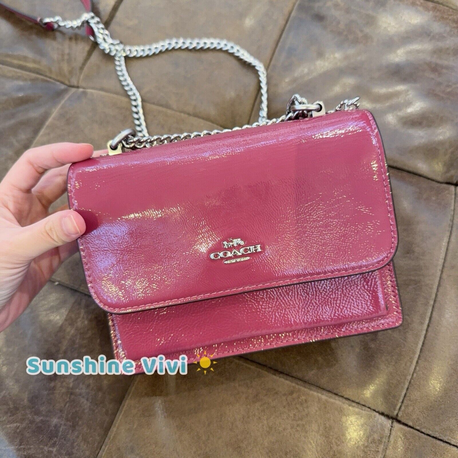 Coach NWT Coach CW205 Mini Klare Crossbody Handbag Pink Novelty Size ONE SIZE - 1 Thumbnail