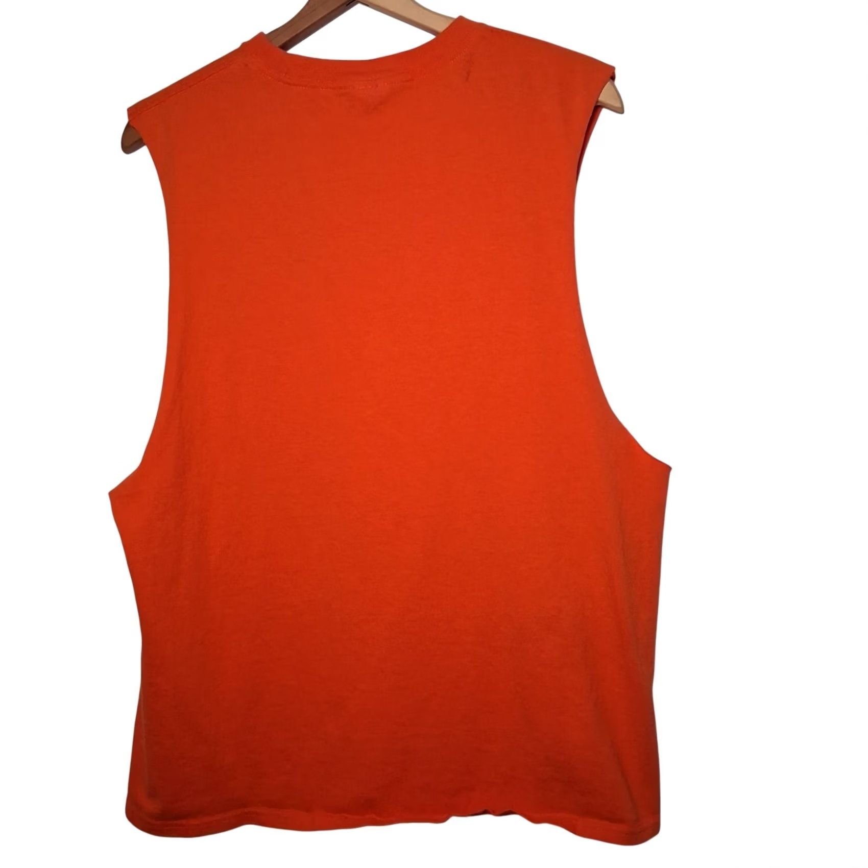 Vintage Worthy Is The Lamb Cutoff Muscle T Shirt M Christian Jesus Religious Crown READ Shirt Men Orange Cotton Delta Pro Weight Size US M / EU 48-50 / 2 - 3 Thumbnail