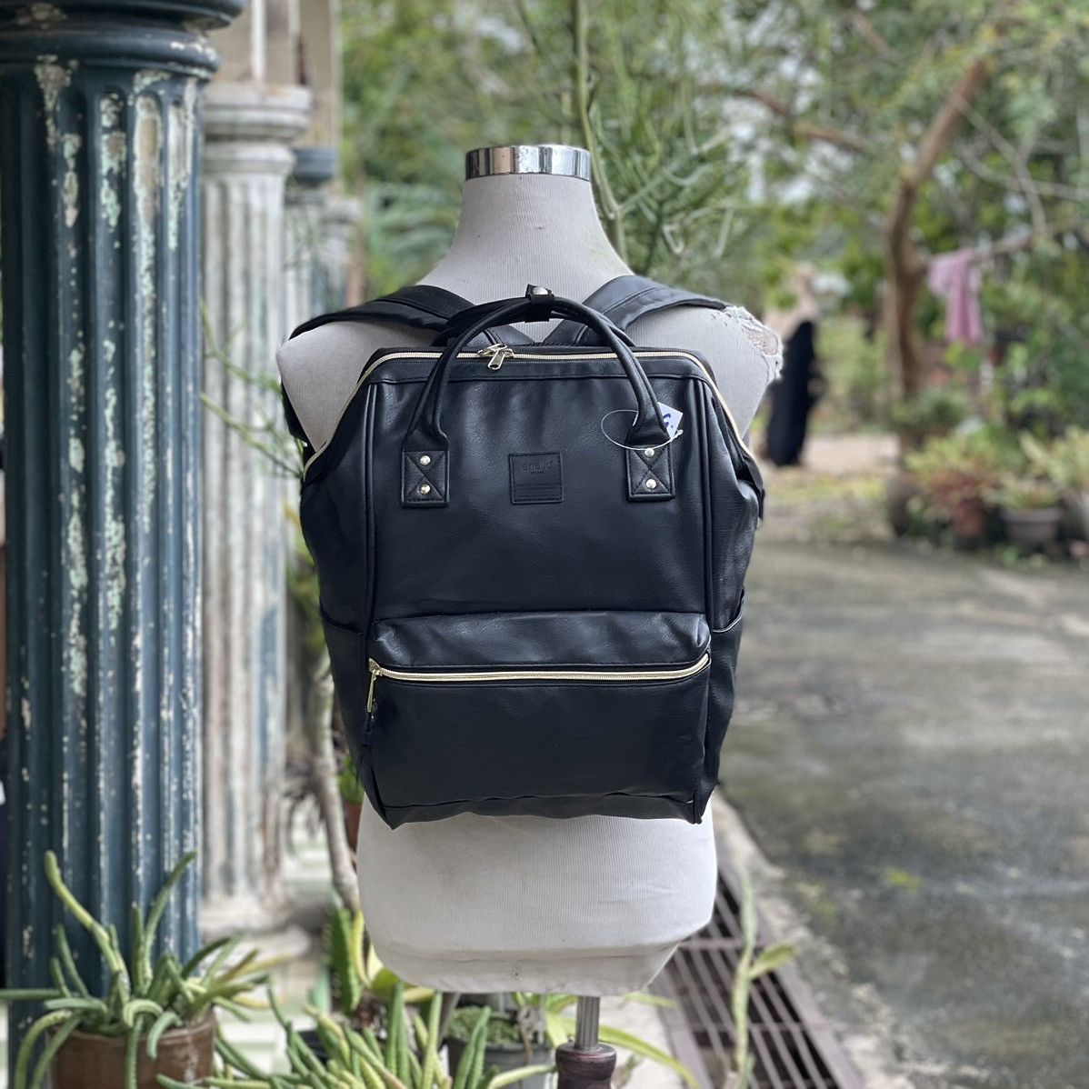 Japanese Brand Anello Japan Black Backpack Size ONE SIZE - 1 Thumbnail