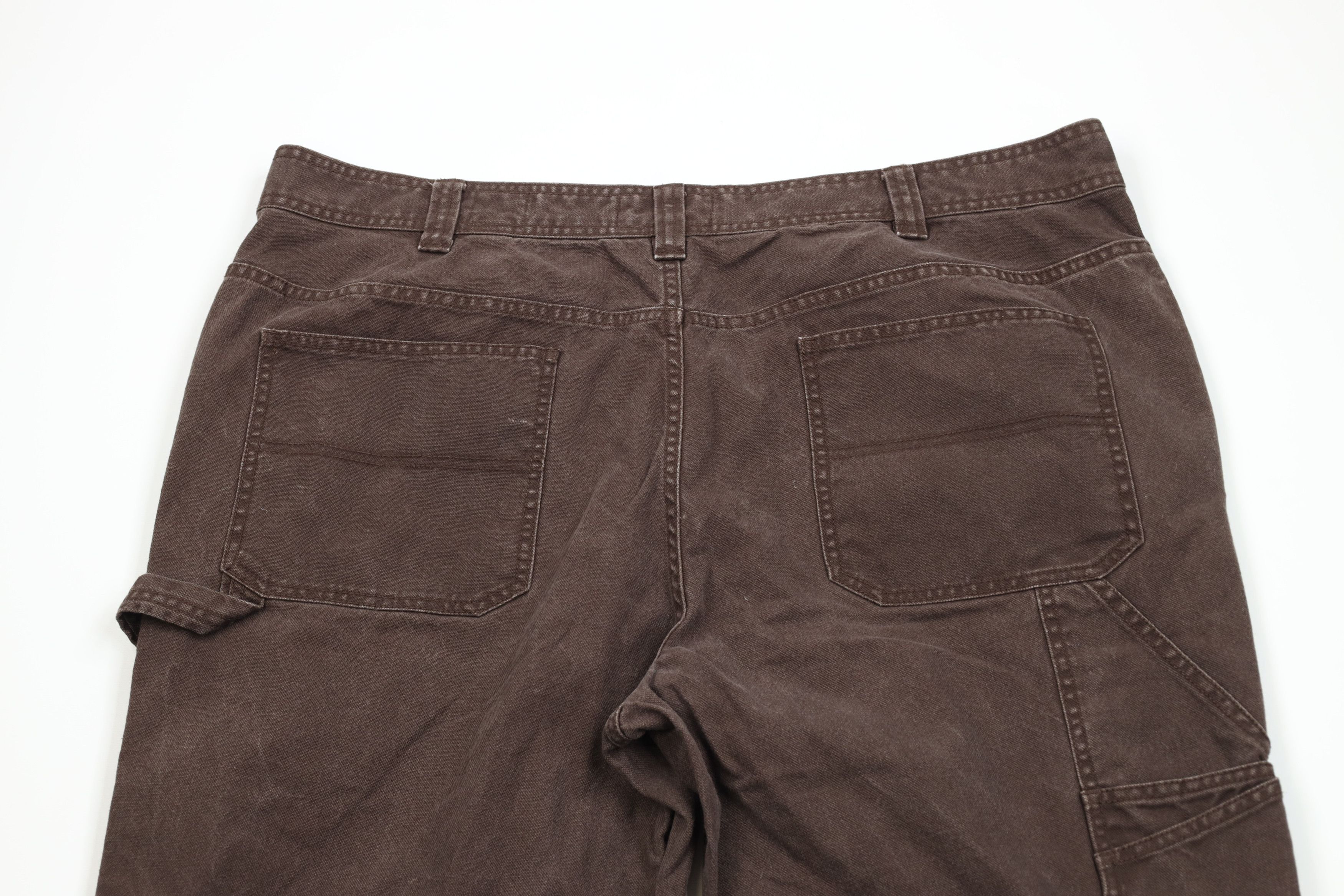 Vintage Vintage 90s Y2K Streetwear Canvas Dungaree Wide Leg Pants Size US 42 / EU 58 - 10 Thumbnail