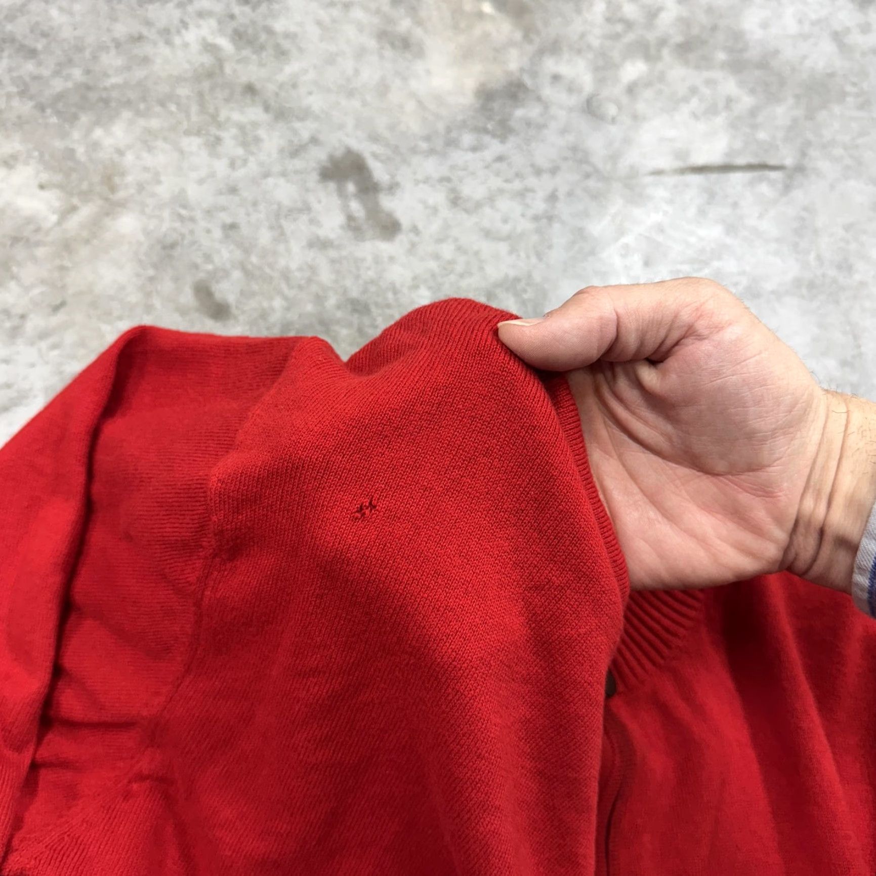 Orvis Orvis Sweater Mens Large Red Quarter Zip Mock Neck Silk Cashmere Blend Pullover Cotton Knit One 4th Zip All Seasons Solid Size US L / EU 52-54 / 3 - 3 Thumbnail