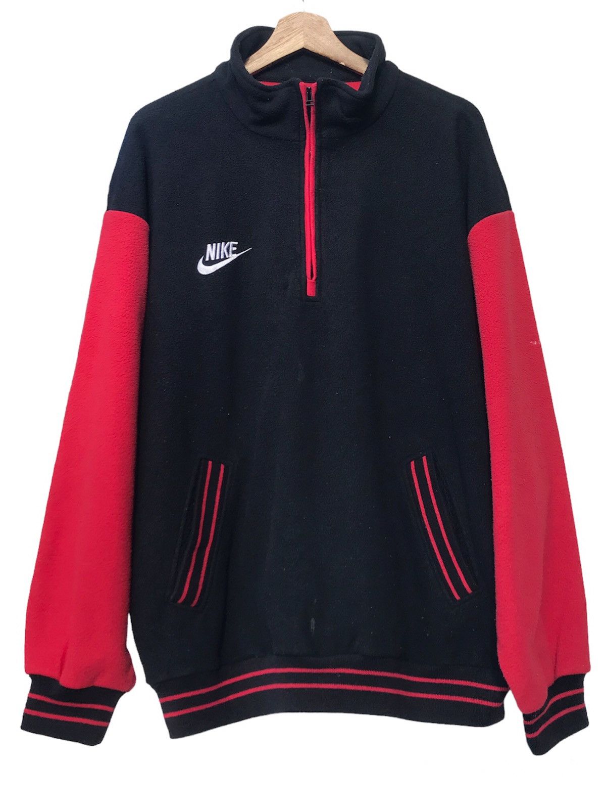 Nike Vintage 90’s Nike Premier Big Swoosh Quarter Zip Fleece Size US L / EU 52-54 / 3 - 4 Thumbnail