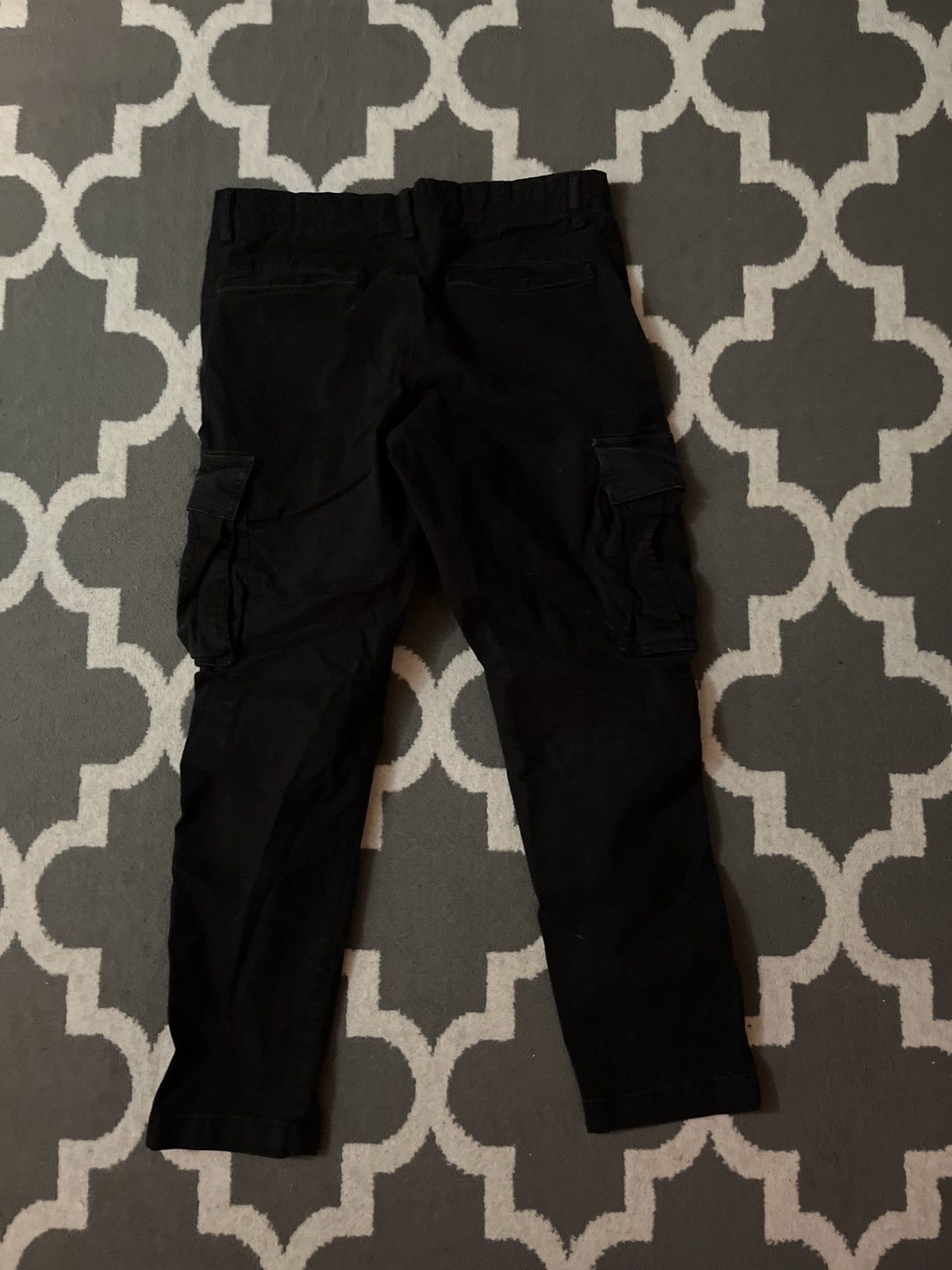 Zara Black Zara Cargo Pants Size US 31 - 2 Thumbnail