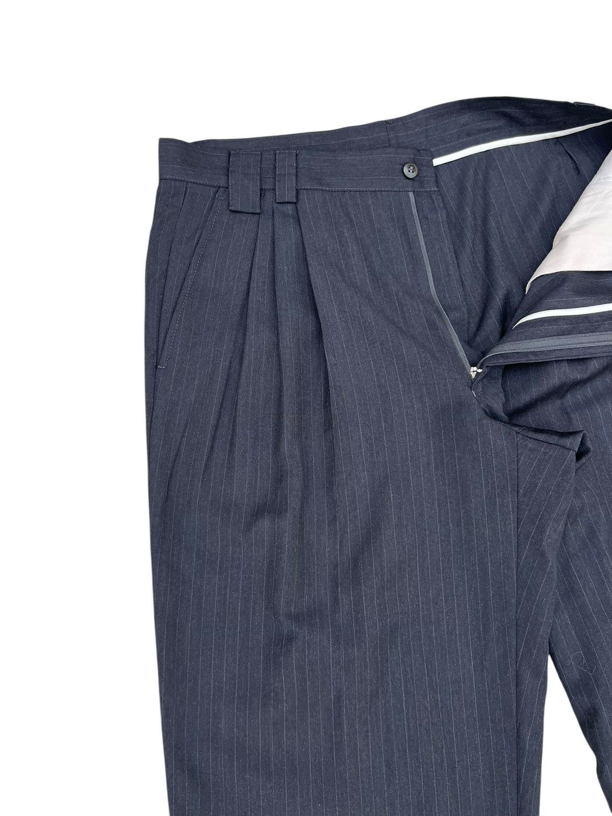 Versace Archive 90s Gianni Versace Stripes Wool Baggy Trouser Pant Size US 36 / EU 52 - 8 Thumbnail