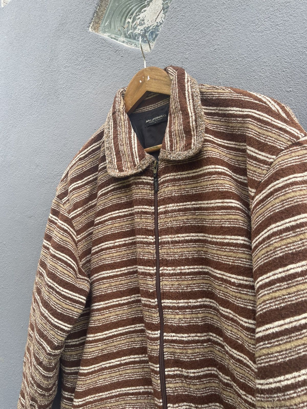 Junko Shimada Vintage Mr. Junko by Junko Koshino Striped Jacket Size US L / EU 52-54 / 3 - 3 Thumbnail