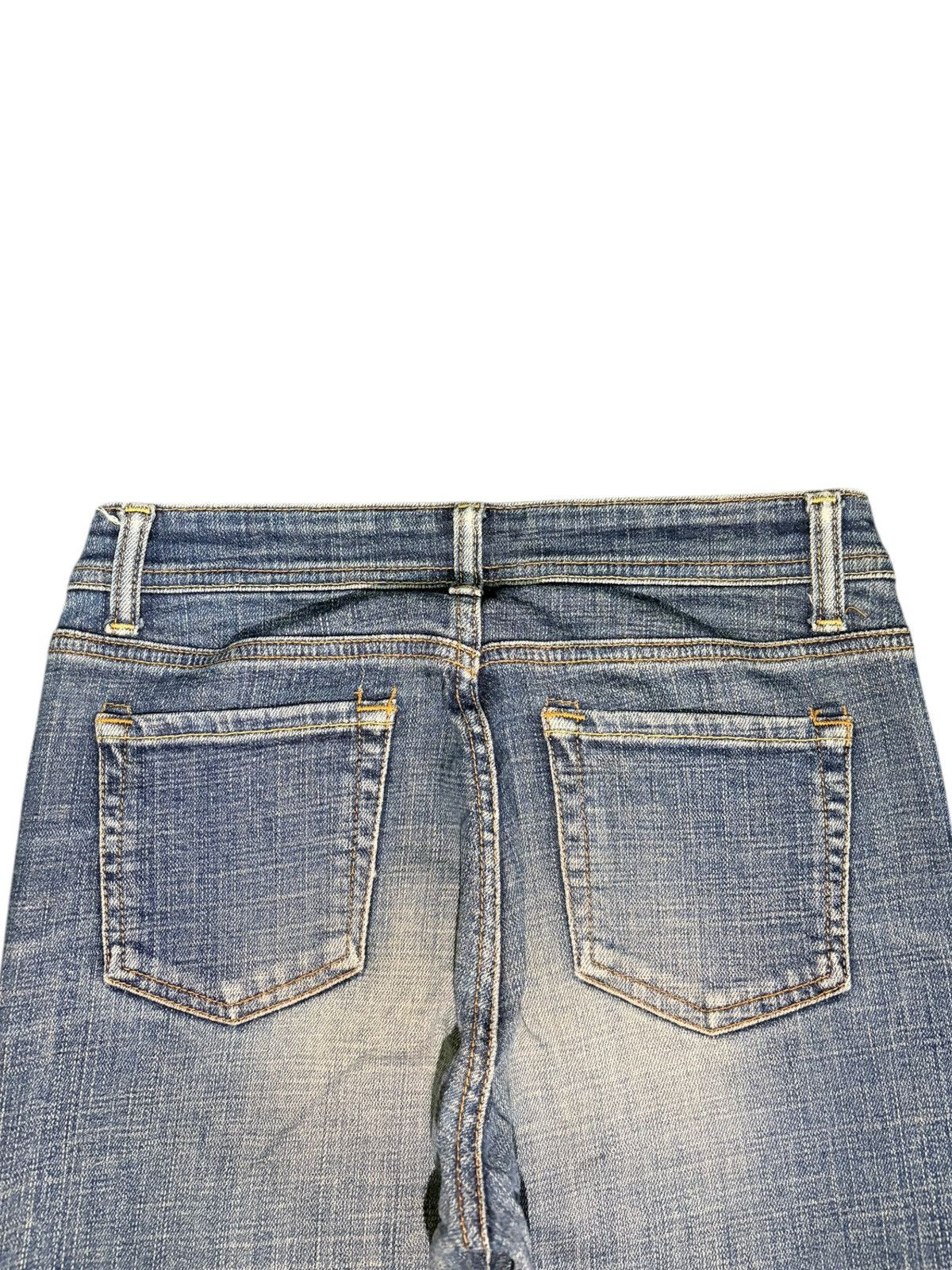 Edwin Vintage Japanese Brand Distress Low Rise Flare Jeans Size 27" / US 4 / IT 40 - 4 Thumbnail