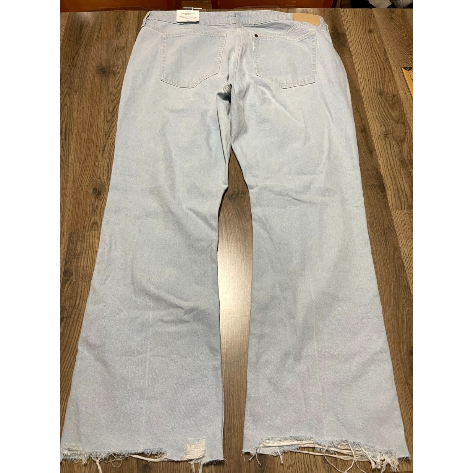 H&M H&M Jeans Women's Size 20 Blue Denim 90's Flare Low Waist NWT Size 42" / US 20 - 2 Thumbnail