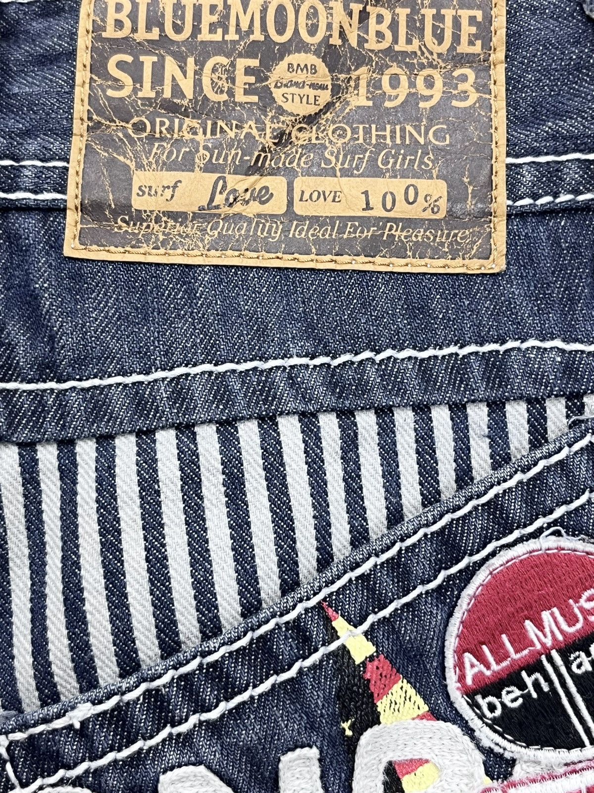 Japan Blue 💥 RARE🌛BMB Embroidery Patches Big Print Daicock Style Surf Size 29" - 12 Thumbnail
