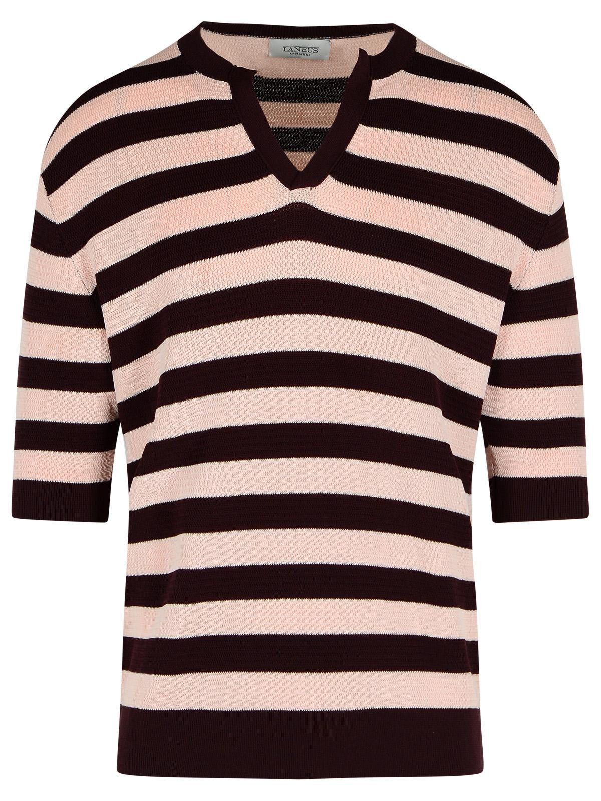 Laneus LANEUS Brown Cotton Sweater Size US M / EU 48-50 / 2 - 1 Thumbnail