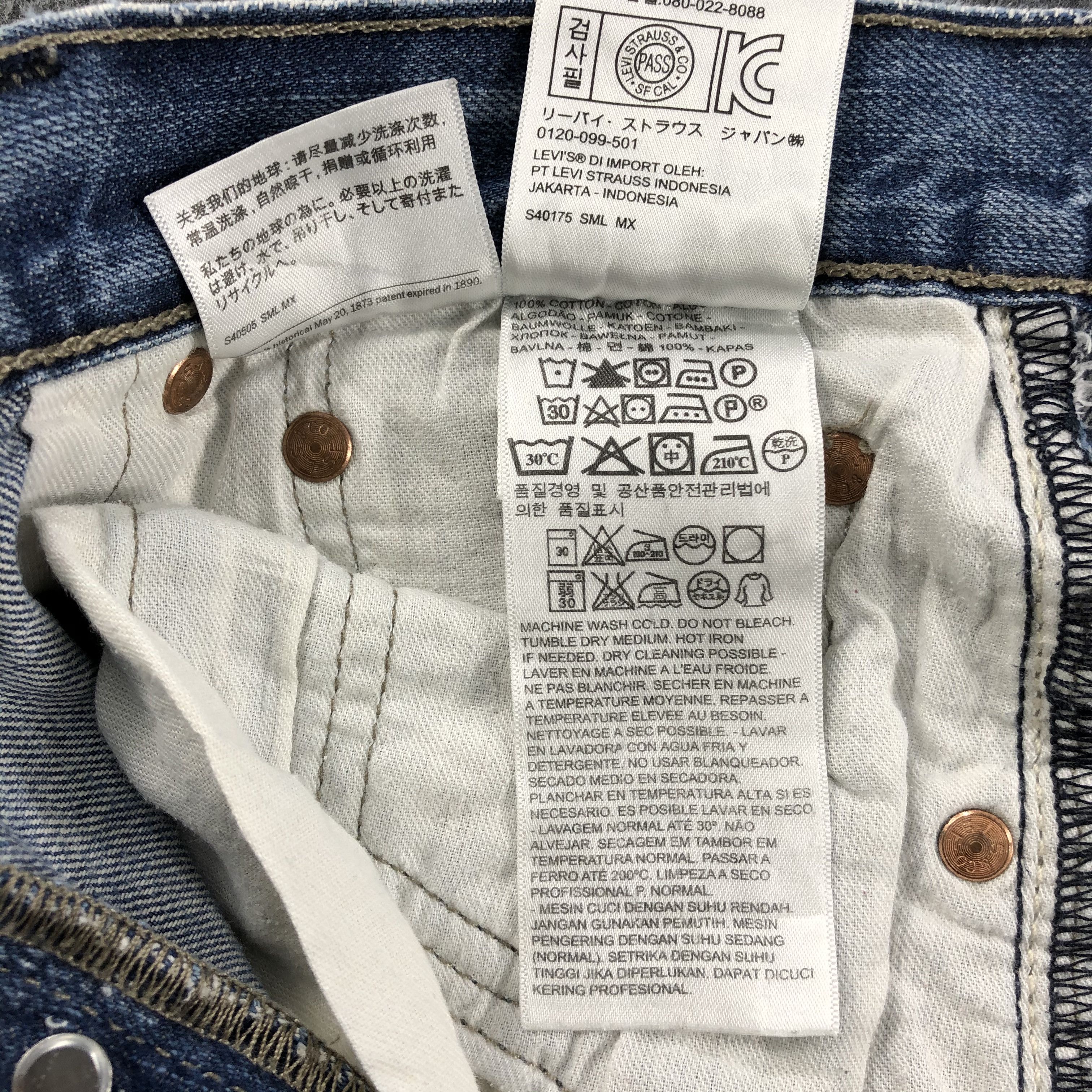 Levi's Vintage Blue Wash Levis 501 Jeans-J1522 Size US 31 - 13 Thumbnail