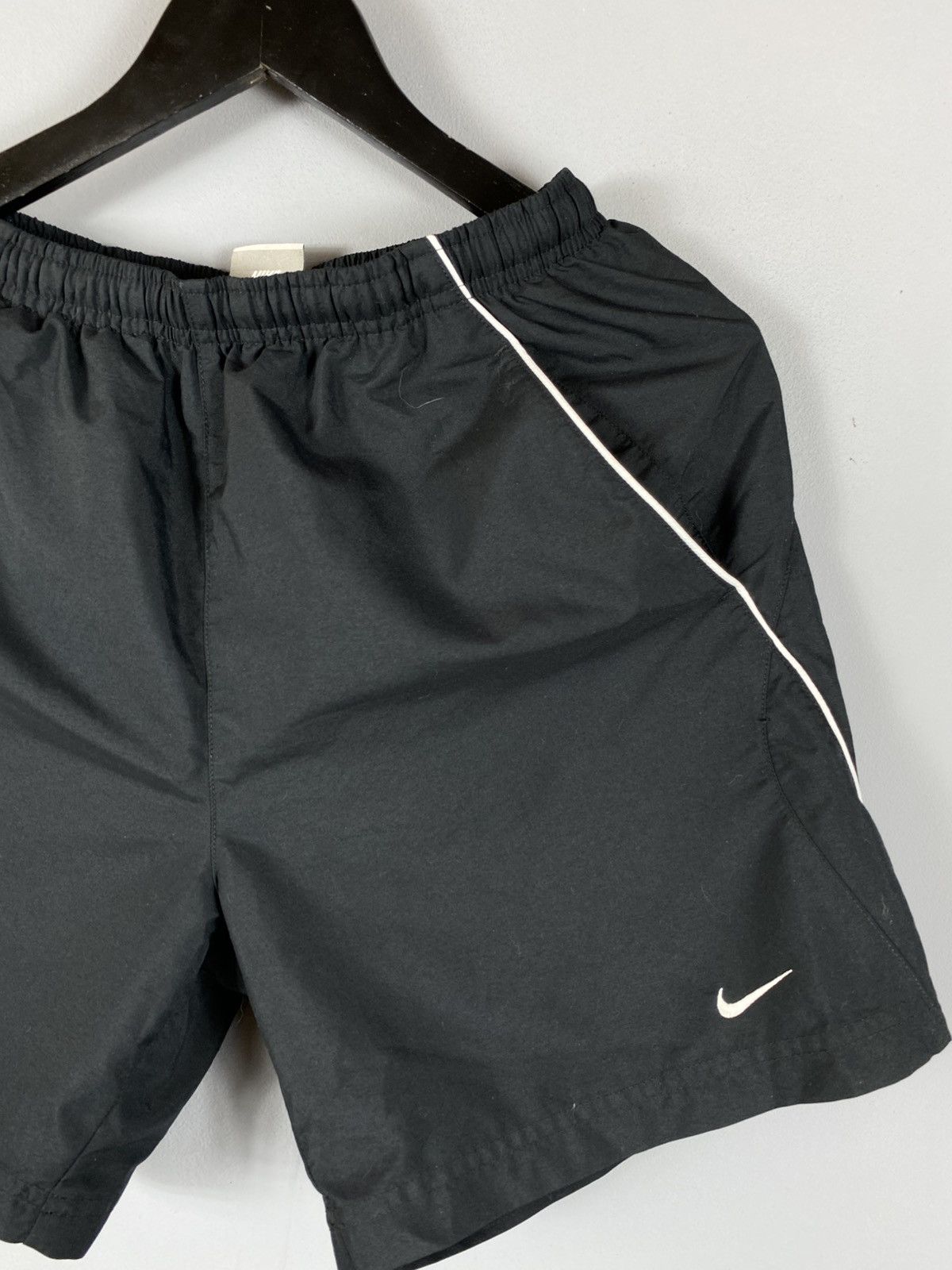 Nike × Vintage Y2k 90s Vintage Nike Mini Swoosh Swim Shorts Mens S Size US 30 / EU 46 - 2 Thumbnail