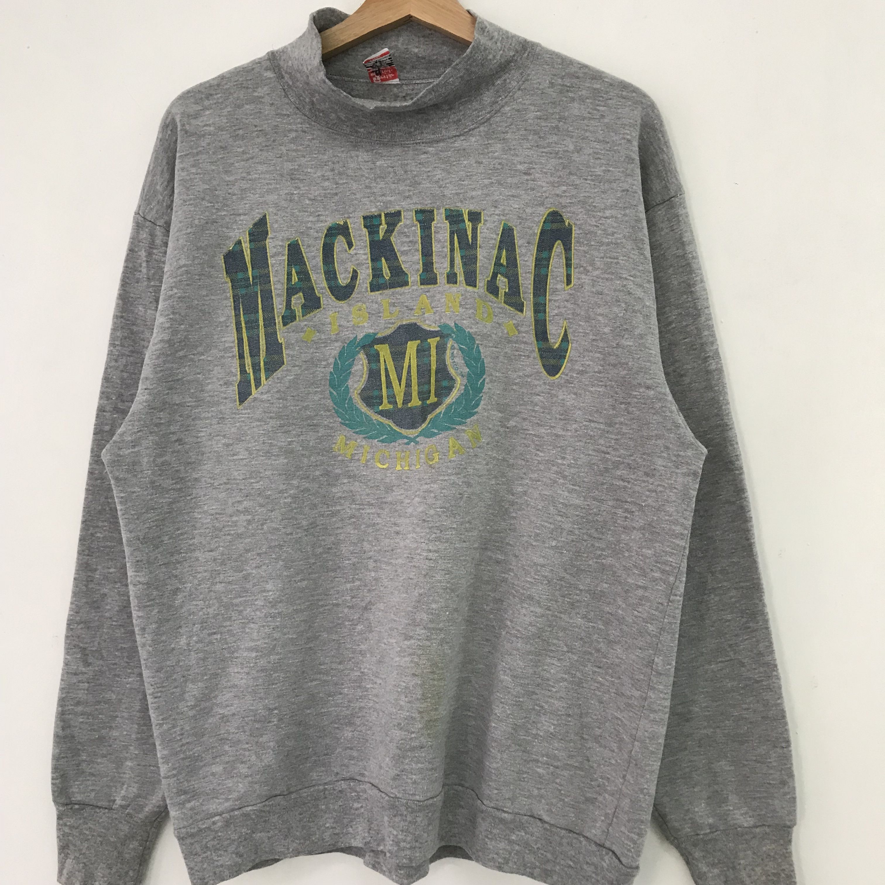 Vintage Vintage 90s Mackinac Island Sweatshirt Mackinac - 217 Size US L / EU 52-54 / 3 - 3 Thumbnail