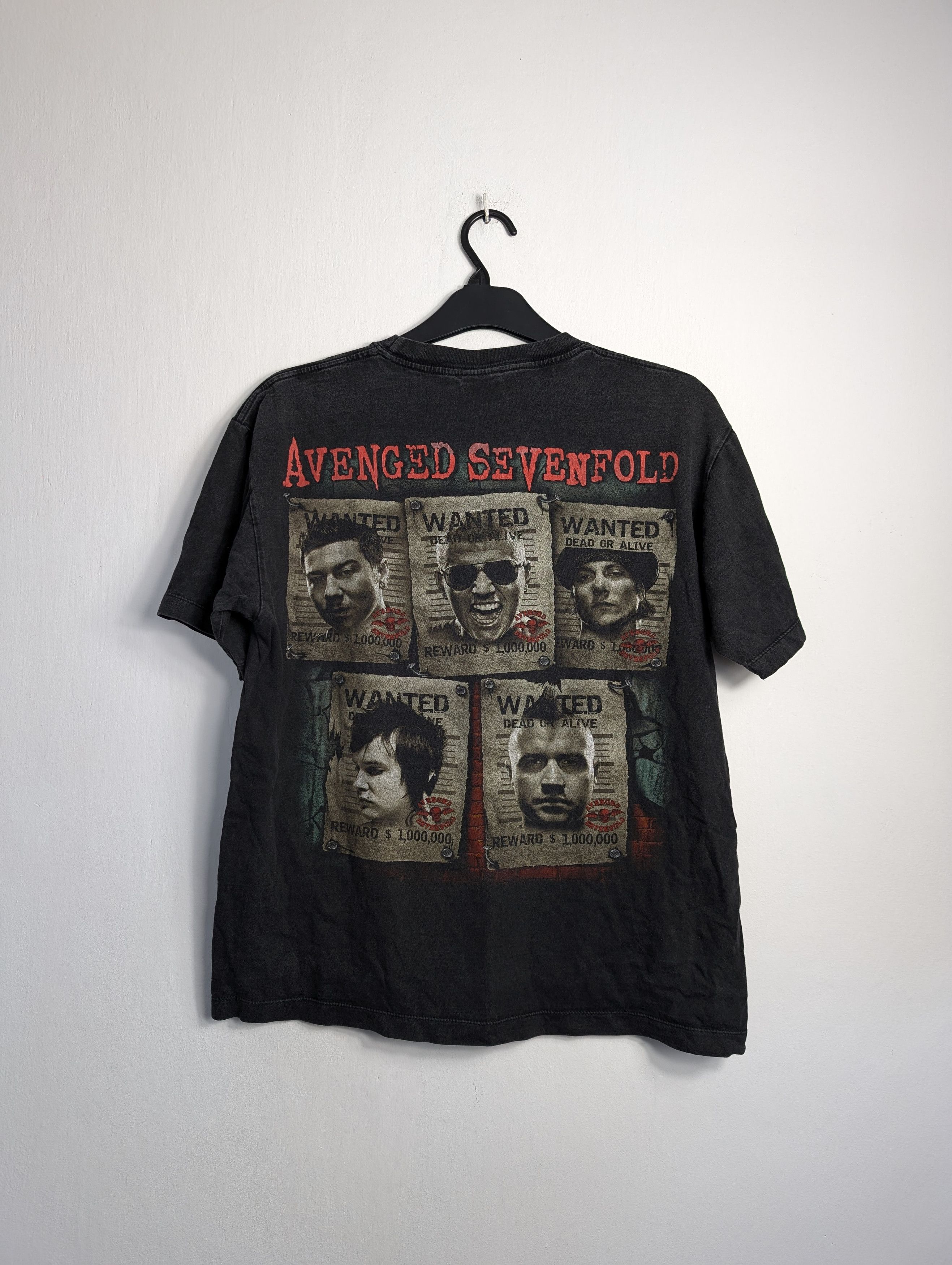 Band Tees Vintage Avenged Sevenfold Tee Faded A7X Band Shirt Y2K Rock Size US L / EU 52-54 / 3 - 4 Thumbnail