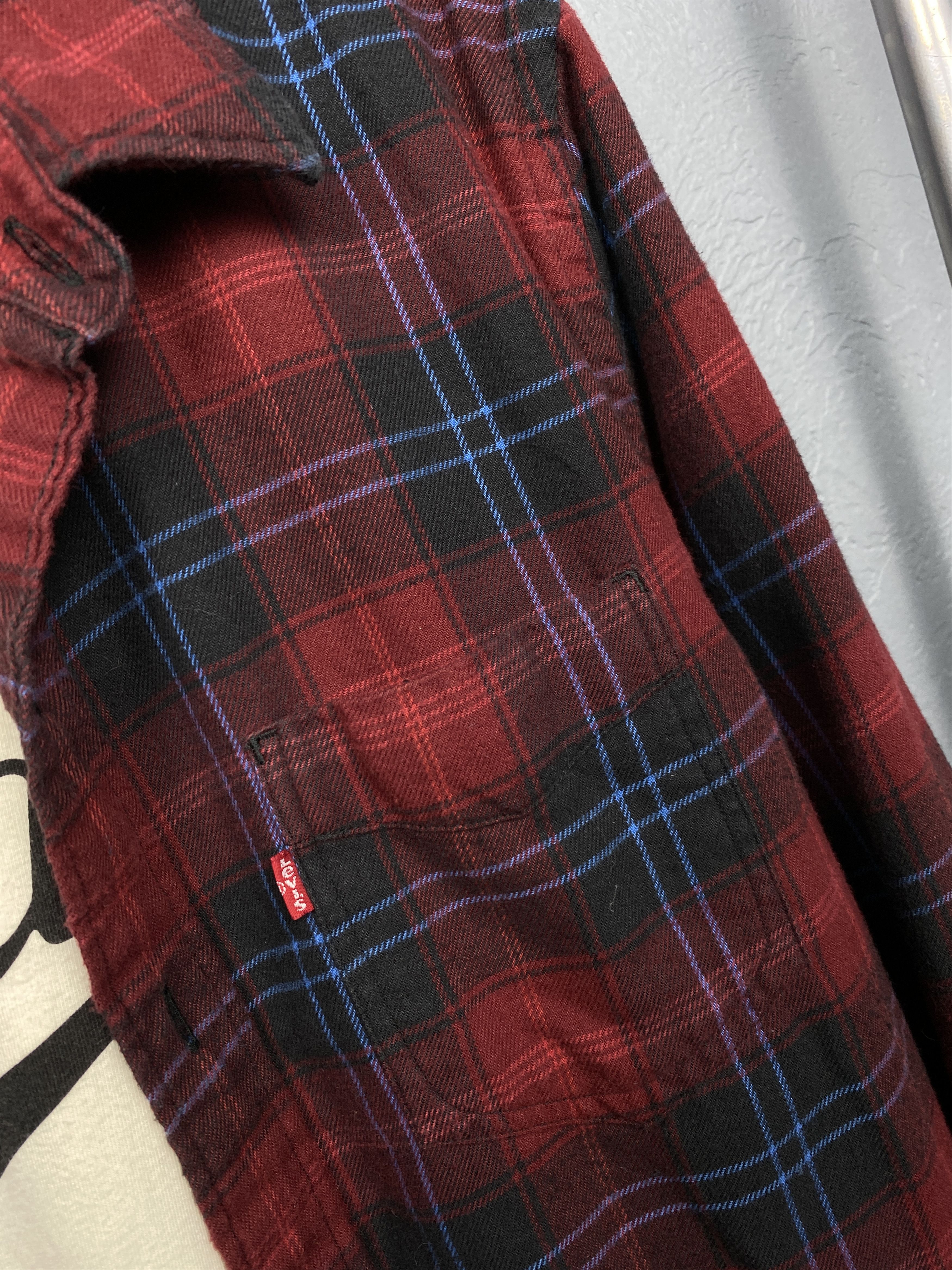 Flannel Levi's Vintage Mens Flannel Plaid Shirt Size US M / EU 48-50 / 2 - 3 Thumbnail