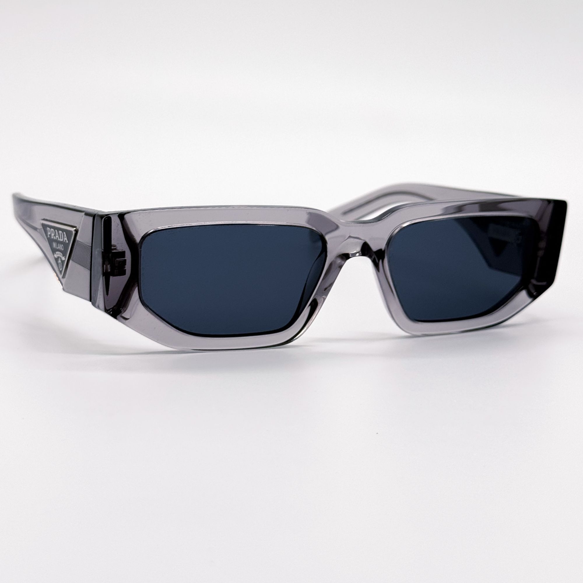Prada NEW PRADA SUNGLASSES PR09ZS 18S09T TRANSPARENT GRAY UNISEX Size ONE SIZE - 4 Thumbnail