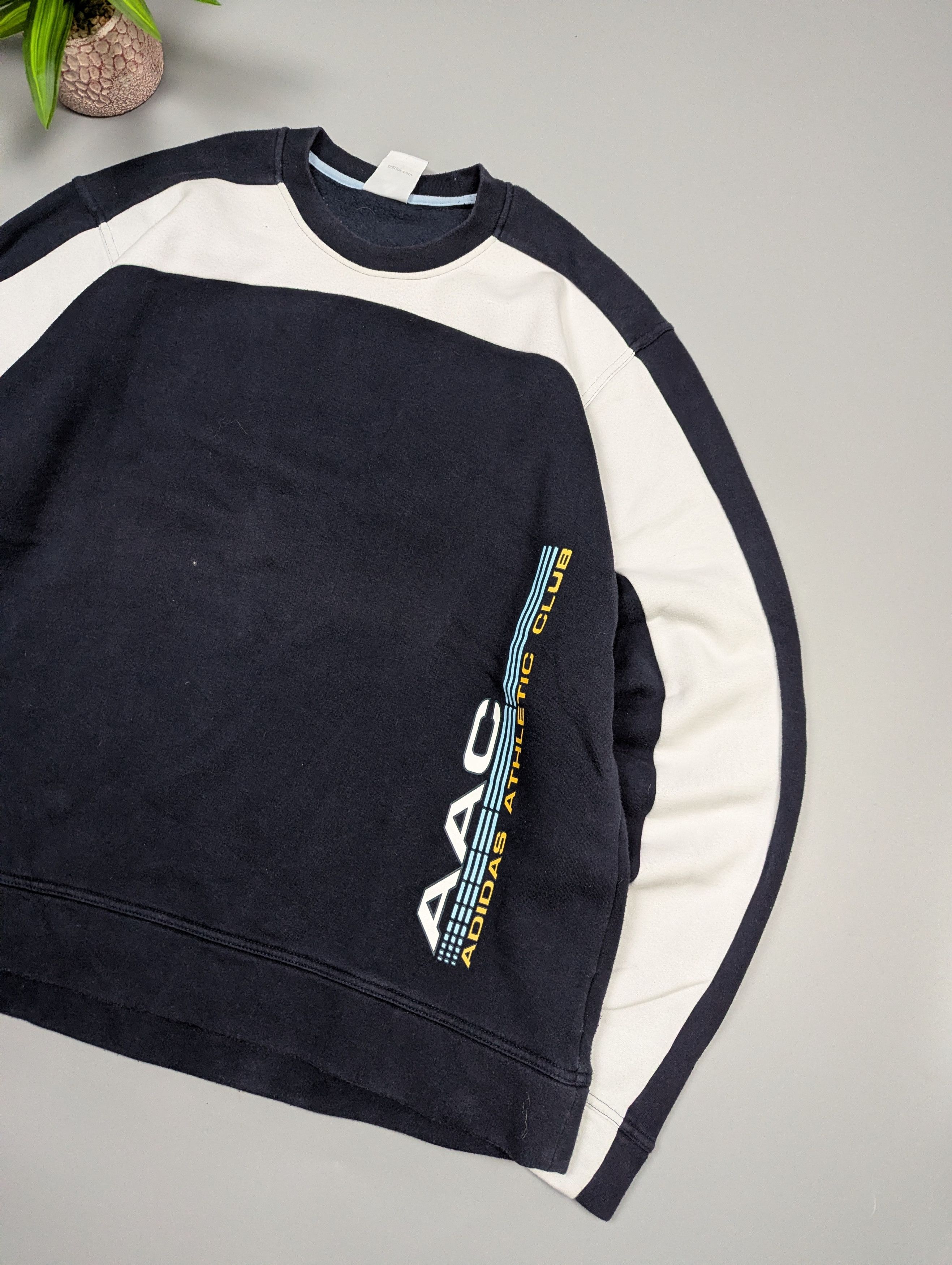 Adidas VTG Adidas Athletic Club AAC Big Logo Sweatshirt Y2K Mens XL Size US XL / EU 56 / 4 - 3 Thumbnail