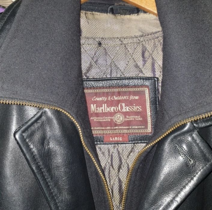 Vintage Marlboro classic leather jacket | Grailed