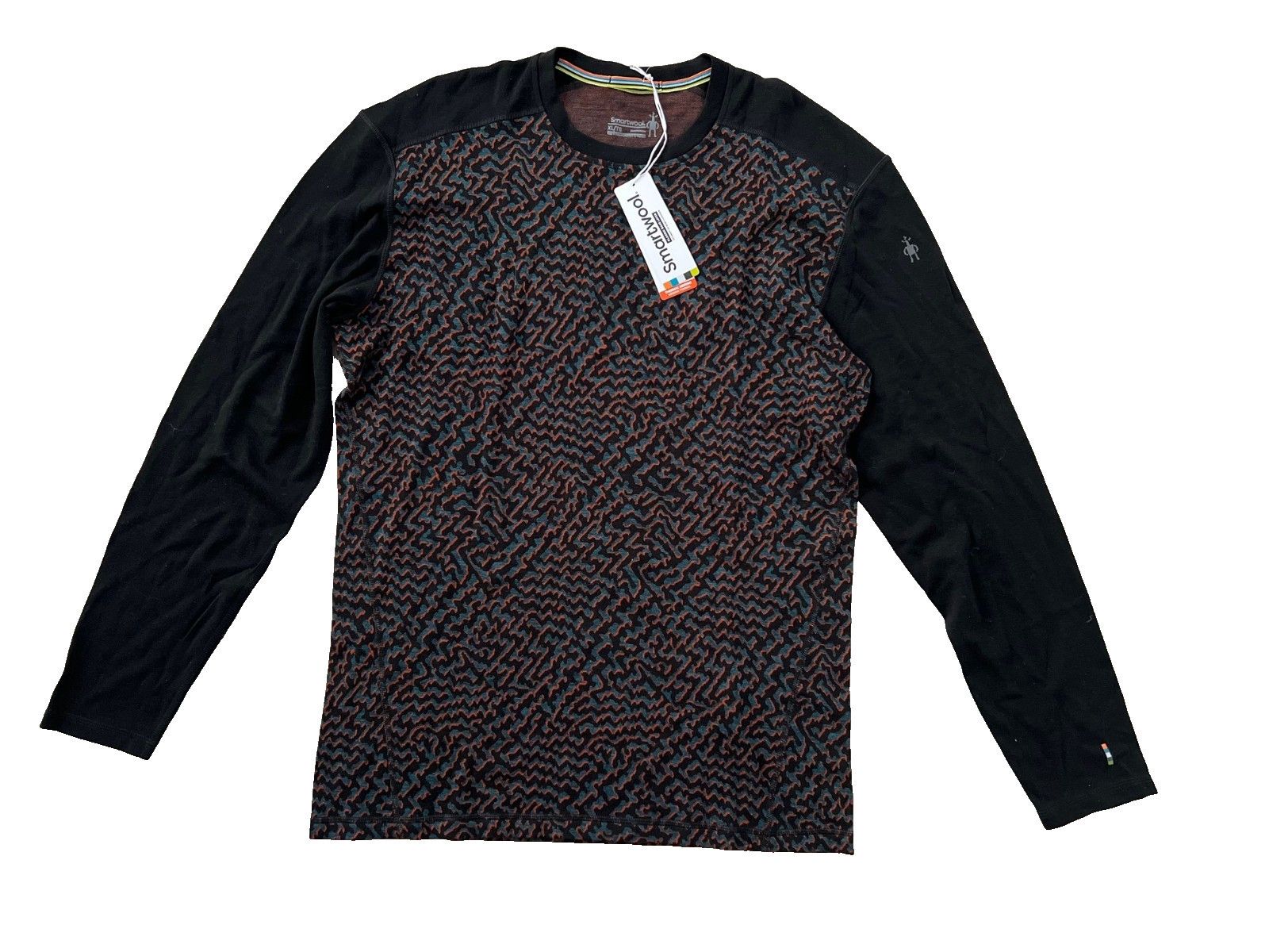 Smartwool Merino Base Layer Crew Black Retro Line ( XL )