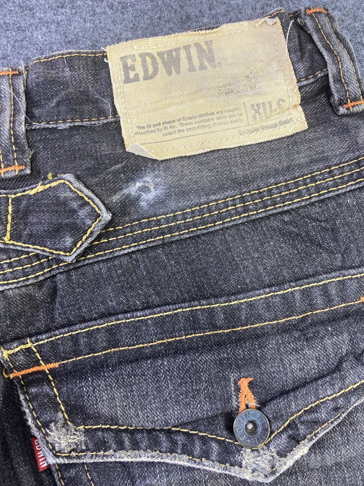 Edwin XV-S Rusty Black Wash Denim - J852