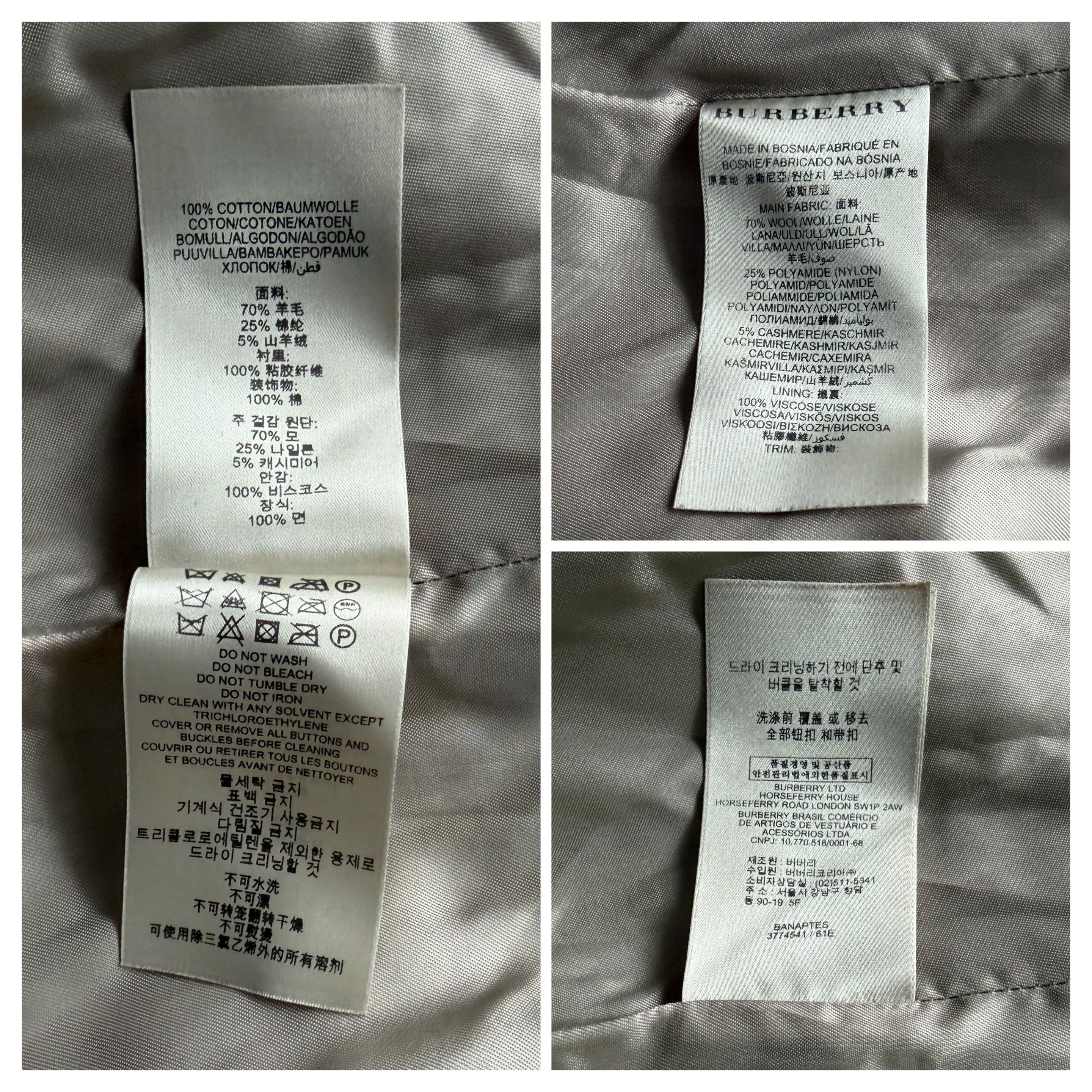 Burberry BURBERRY BRIT Wool Kensington Trench Coat Belt Luxury Brand Size L / US 10 / IT 46 - 20 Thumbnail