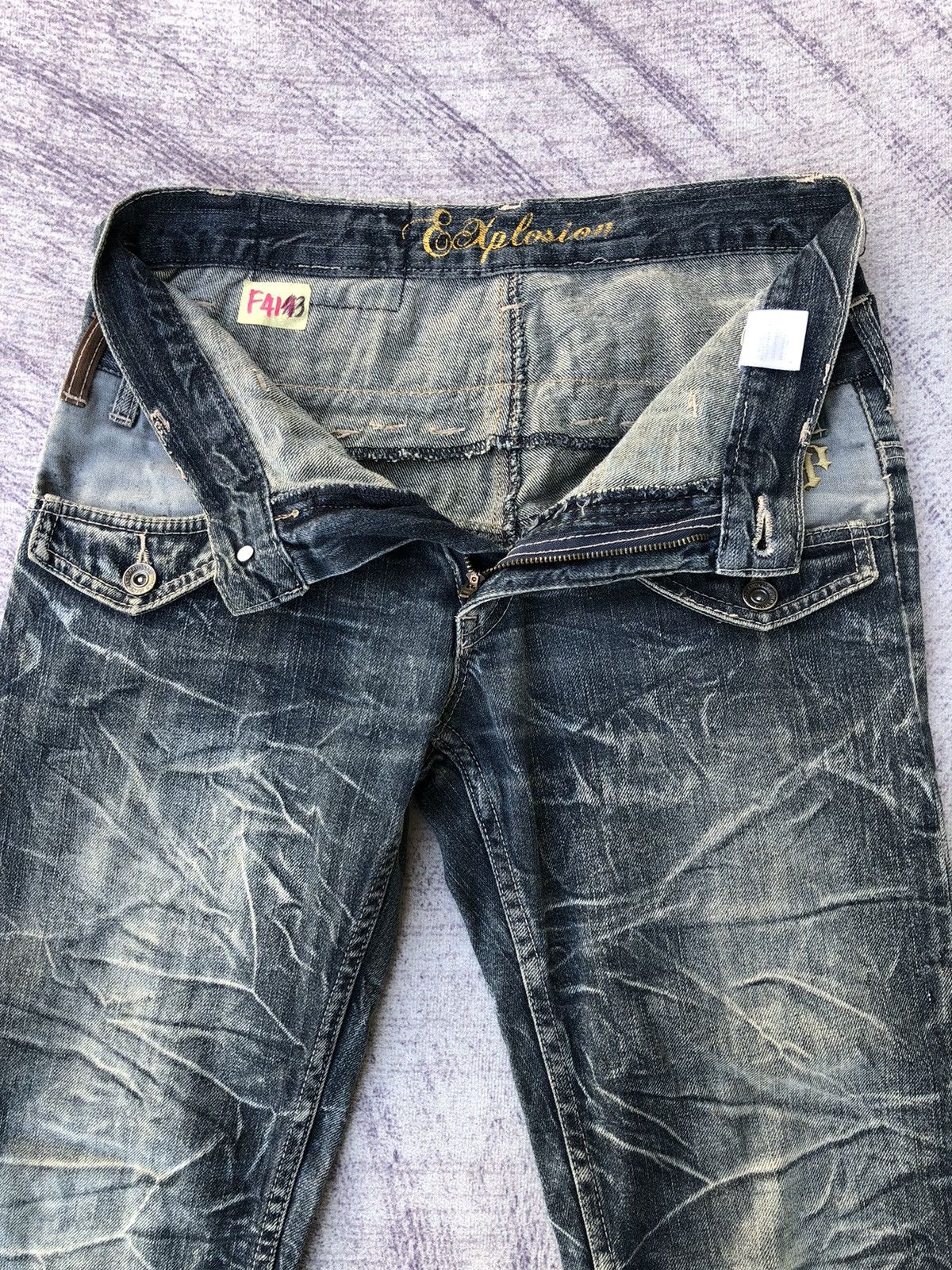 Japanese Brand × Jean Vintage Clothing Double Waist Jeans/Denim Size US 29 - 6 Thumbnail