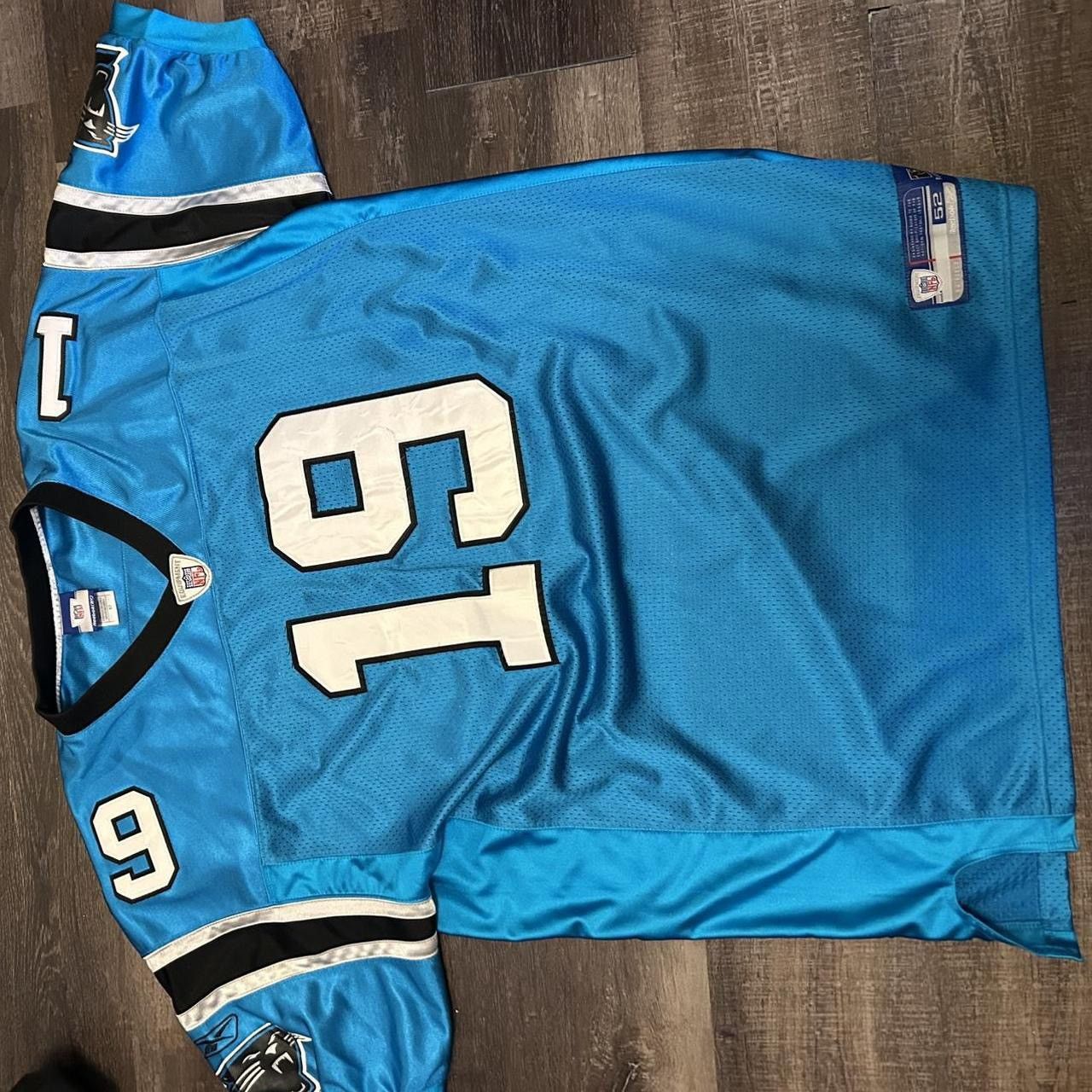 Reebok Carolina Panthers Johnson blue and white jersey Size US XL / EU 56 / 4 - 1 Thumbnail