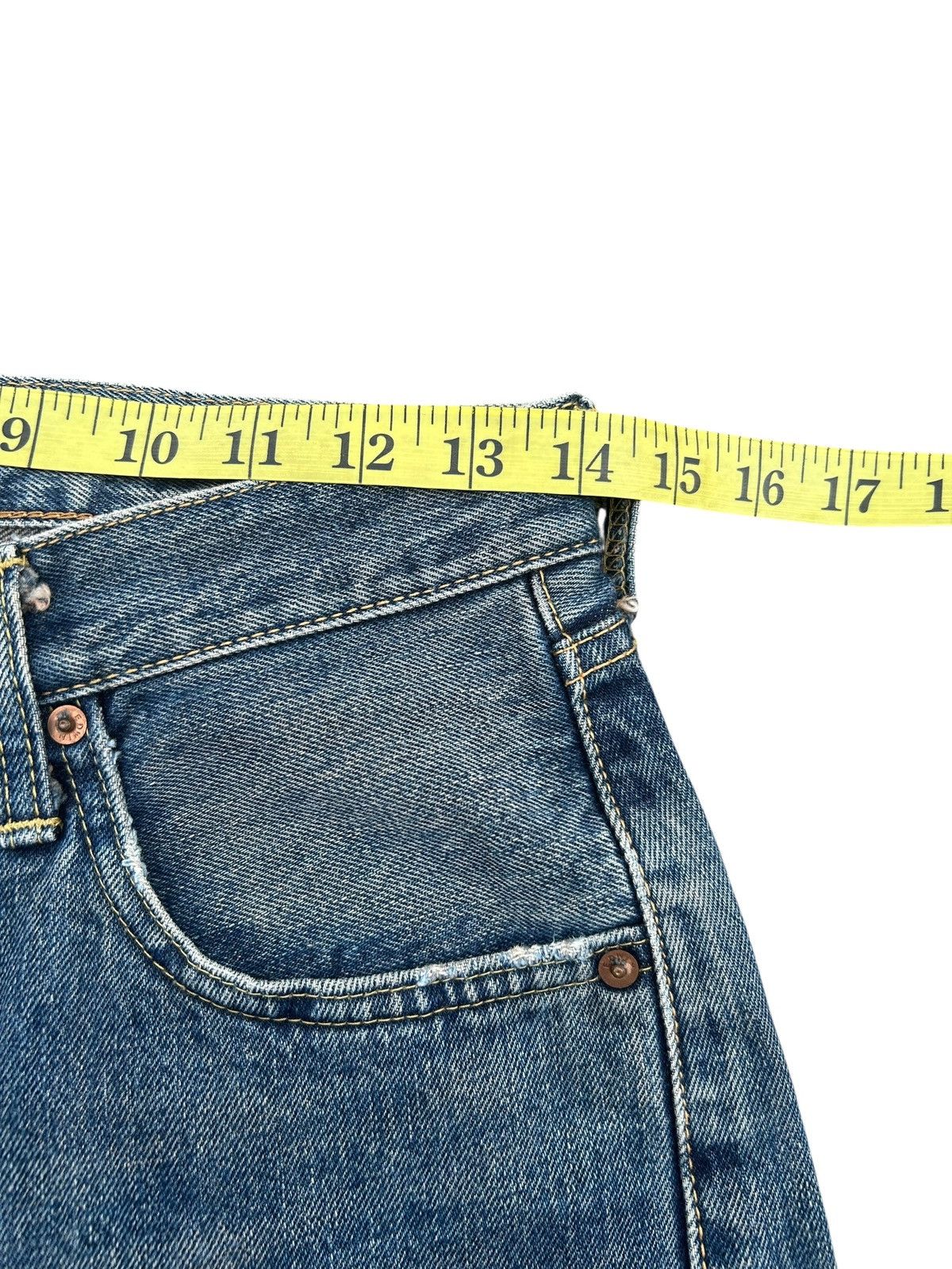 Kapital Vintage Edwin Selvedge Buckle Back Rusty Faded Denim Jeans Size US 28 / EU 44 - 12 Thumbnail