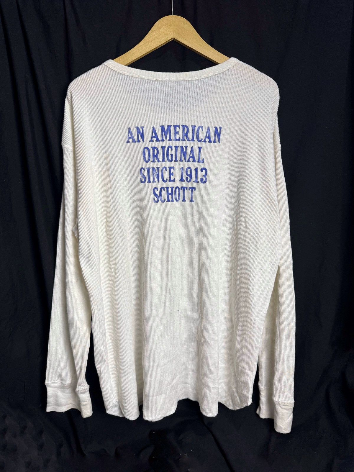 Schott Schott NYC Thermal Long Sleeve American Flag Size US XL / EU 56 / 4 - 2 Thumbnail