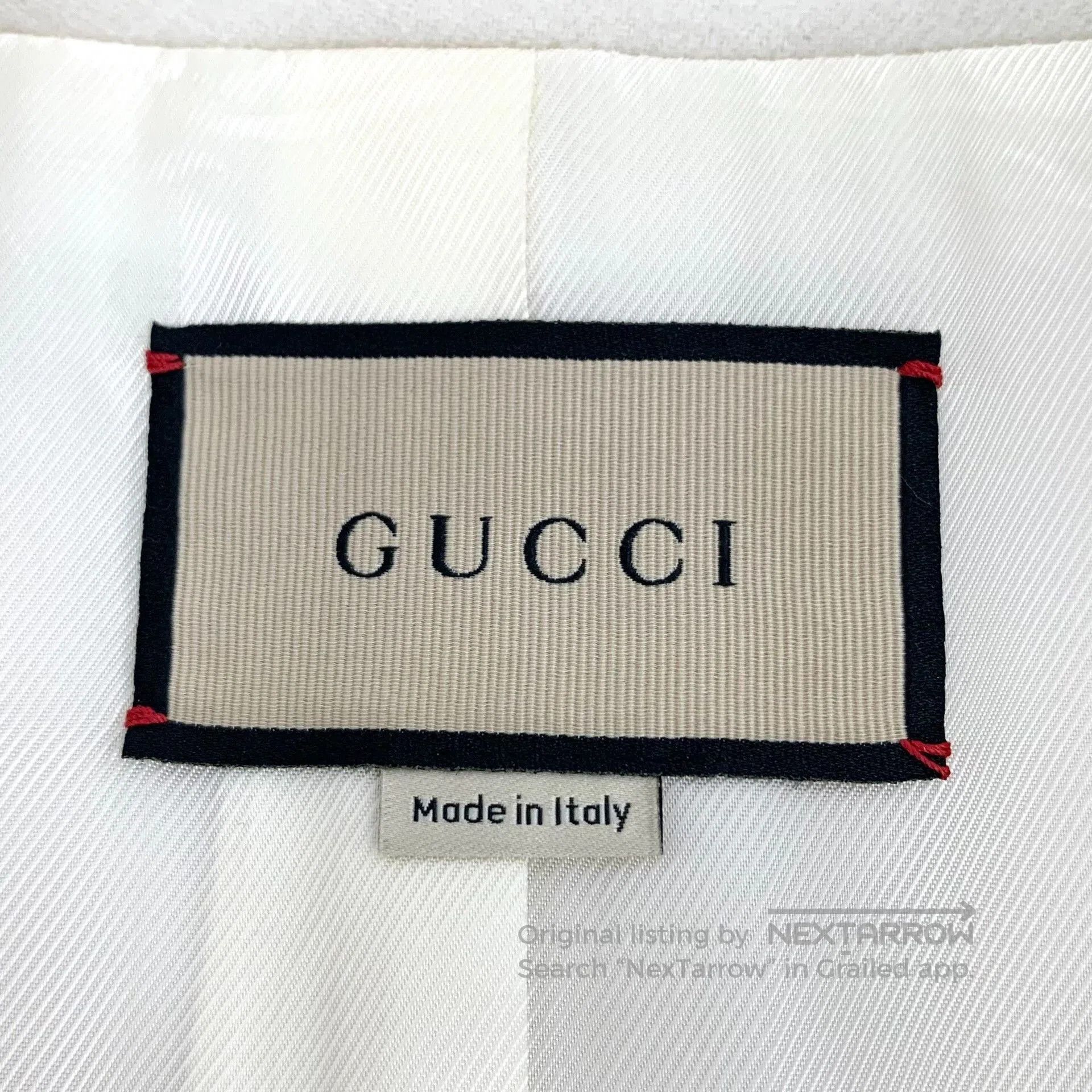 Gucci Gucci White Wool Double G Embroidery Coat. Size US L / EU 52-54 / 3 - 5 Thumbnail