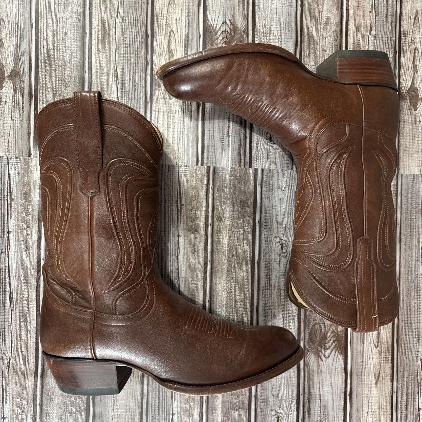 Tecovas Tecovas The Cartwright Cowboy Boots Size 10.5 D color Bourbo Size US 10.5 / EU 43-44 - 4 Thumbnail