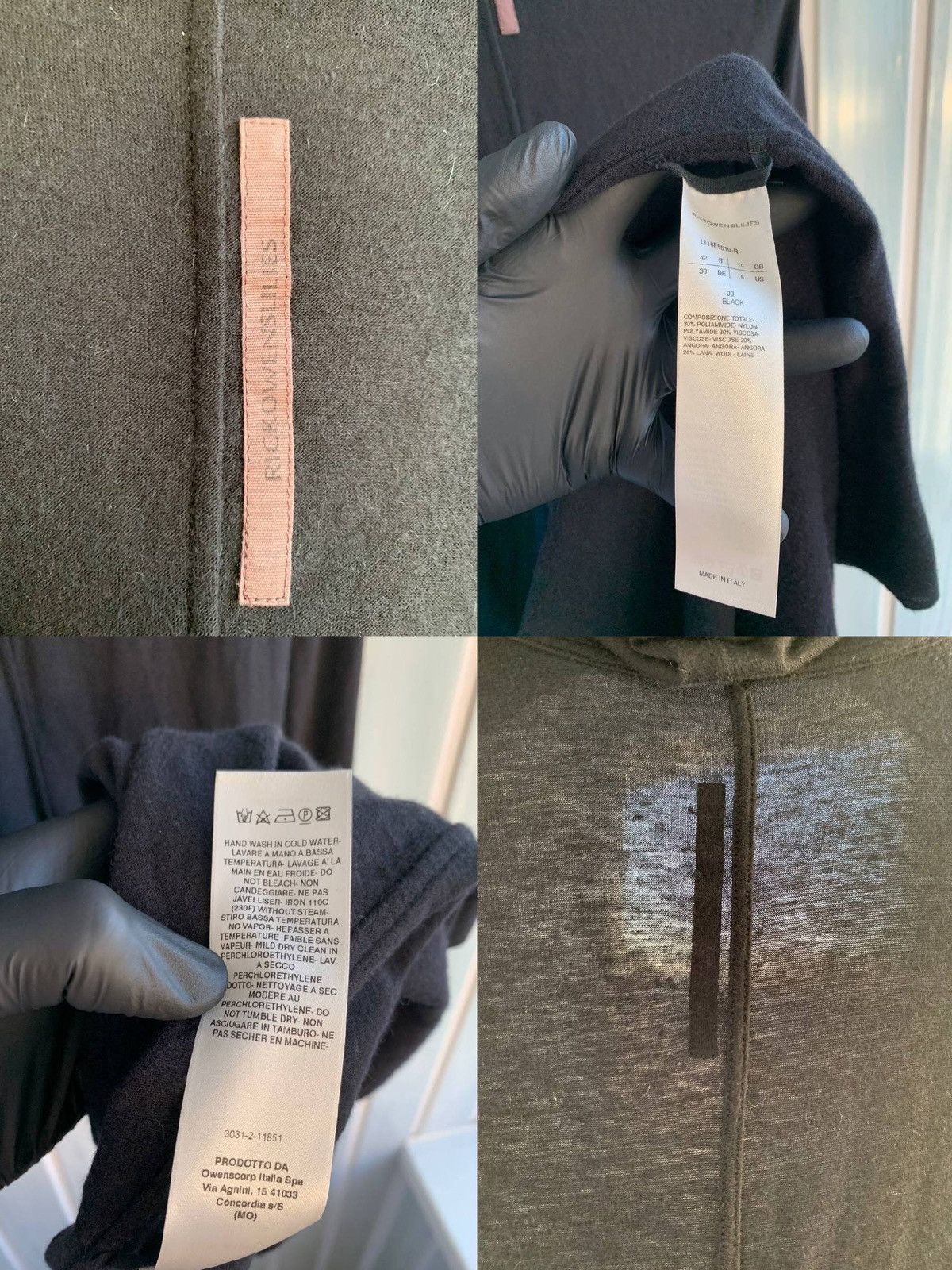 Rick Owens Rick Owens Lilies Black Angora Wool Blend Turtleneck Dress Size M / US 6-8 / IT 42-44 - 22 Thumbnail