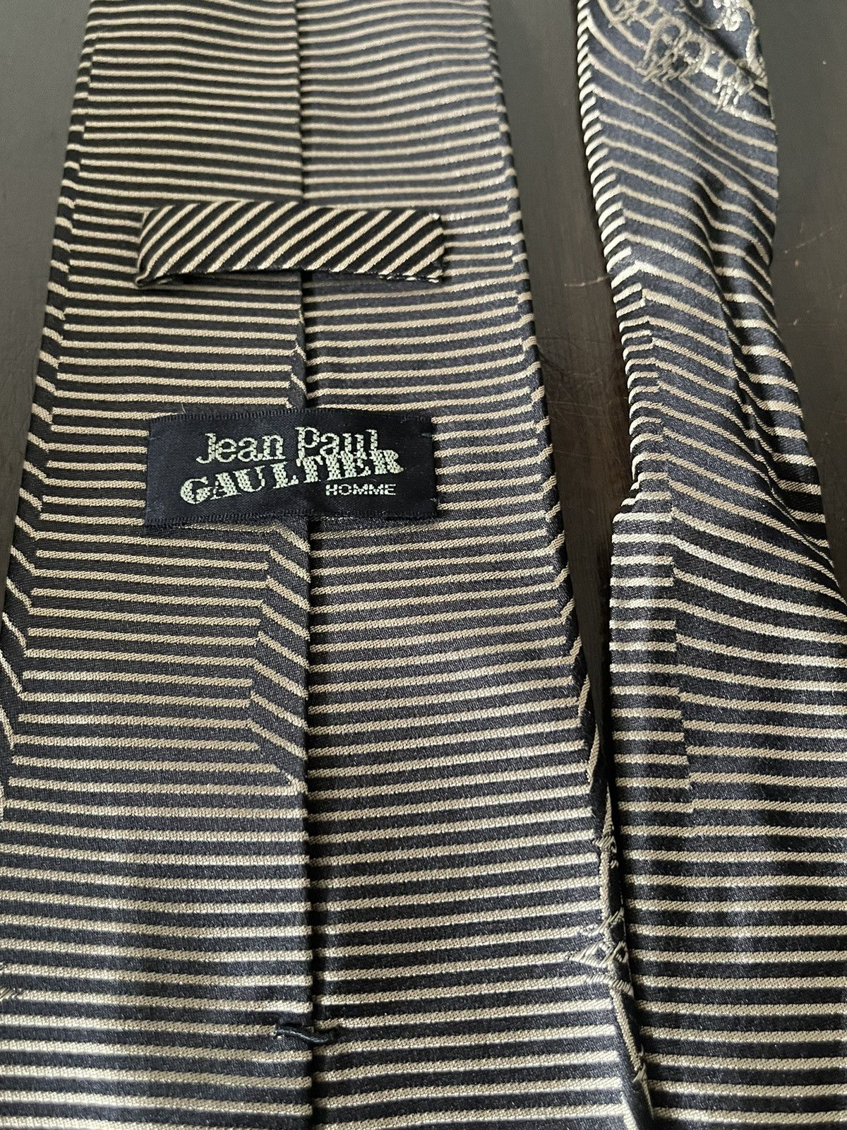 Jean Paul Gaultier Jean Paul Gaultier Homme Silk Tie Size ONE SIZE - 3 Thumbnail