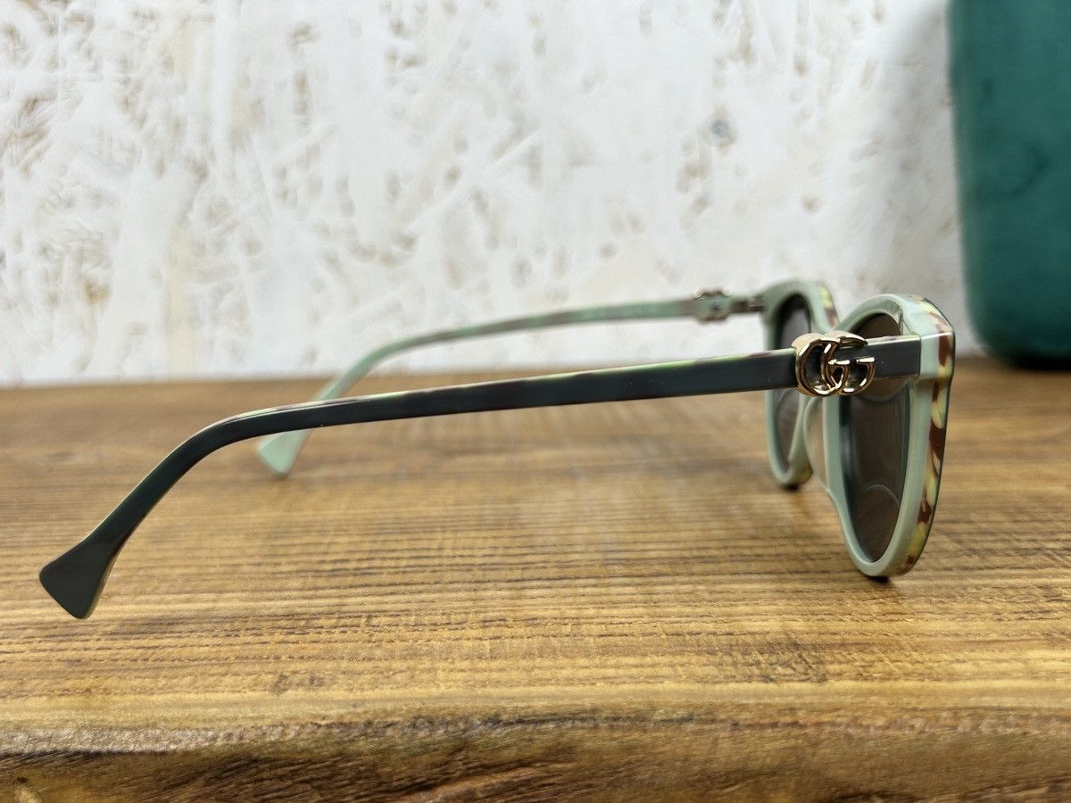 Gucci Gucci Cat Eye Sunglasses GG1136 C7 Green Size ONE SIZE - 6 Thumbnail