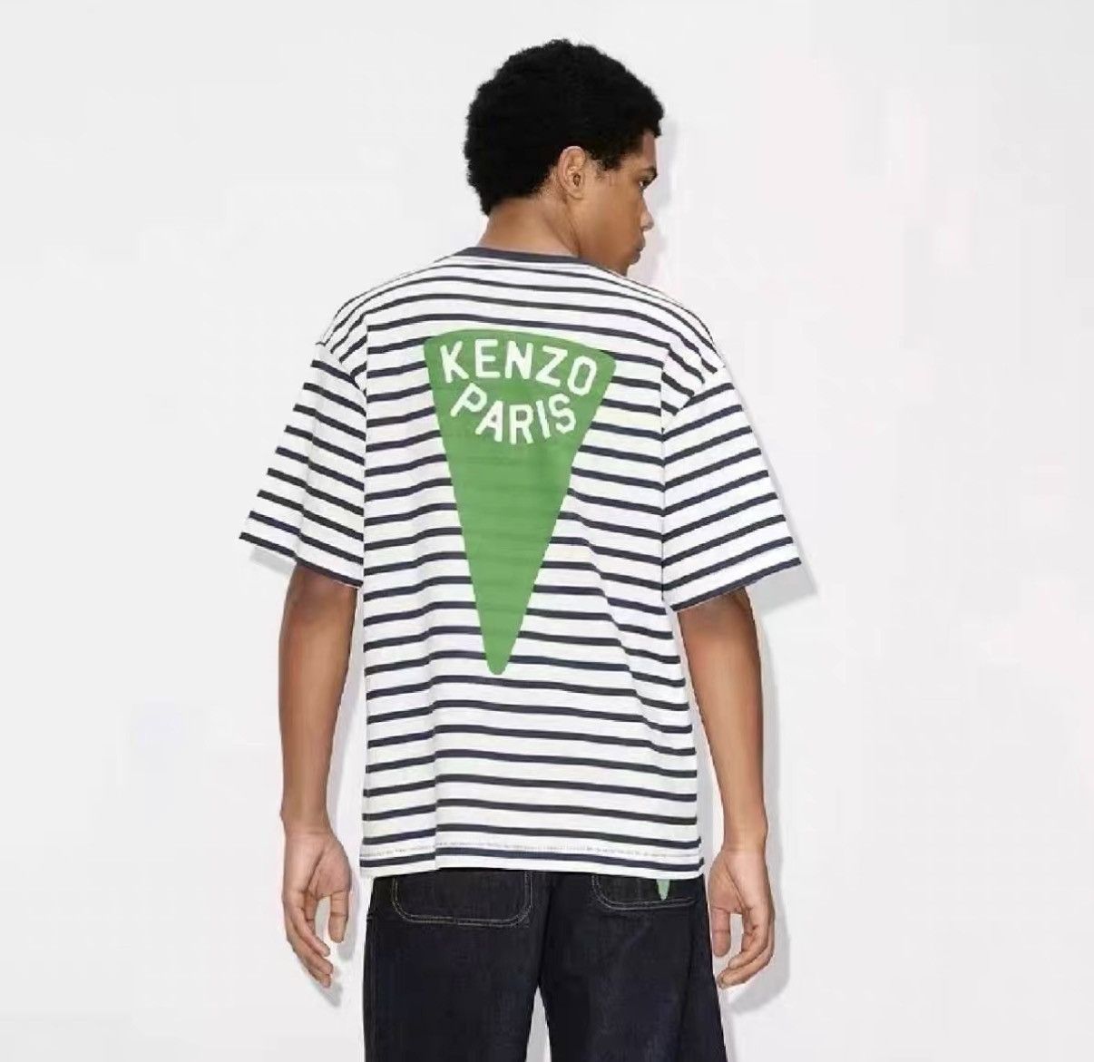 Kenzo Kenzo SS23 Navy Striped Short Sleeve J31 Size US S / EU 44-46 / 1 - 6 Thumbnail