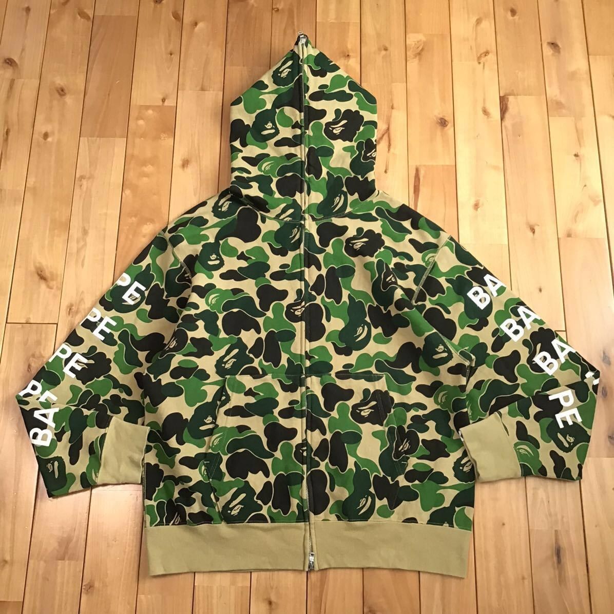 Bape BAPE LOGO ABC CAMO FULL ZIP HOODIE green a bathing ape Size US L / EU 52-54 / 3 - 2 Thumbnail