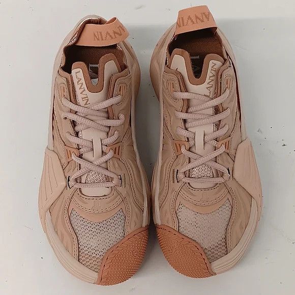 Lanvin Lanvin Flash X Nude Mesh Low-Top Sneakers - EU36/US6 Size US 6 / IT 36 - 3 Thumbnail