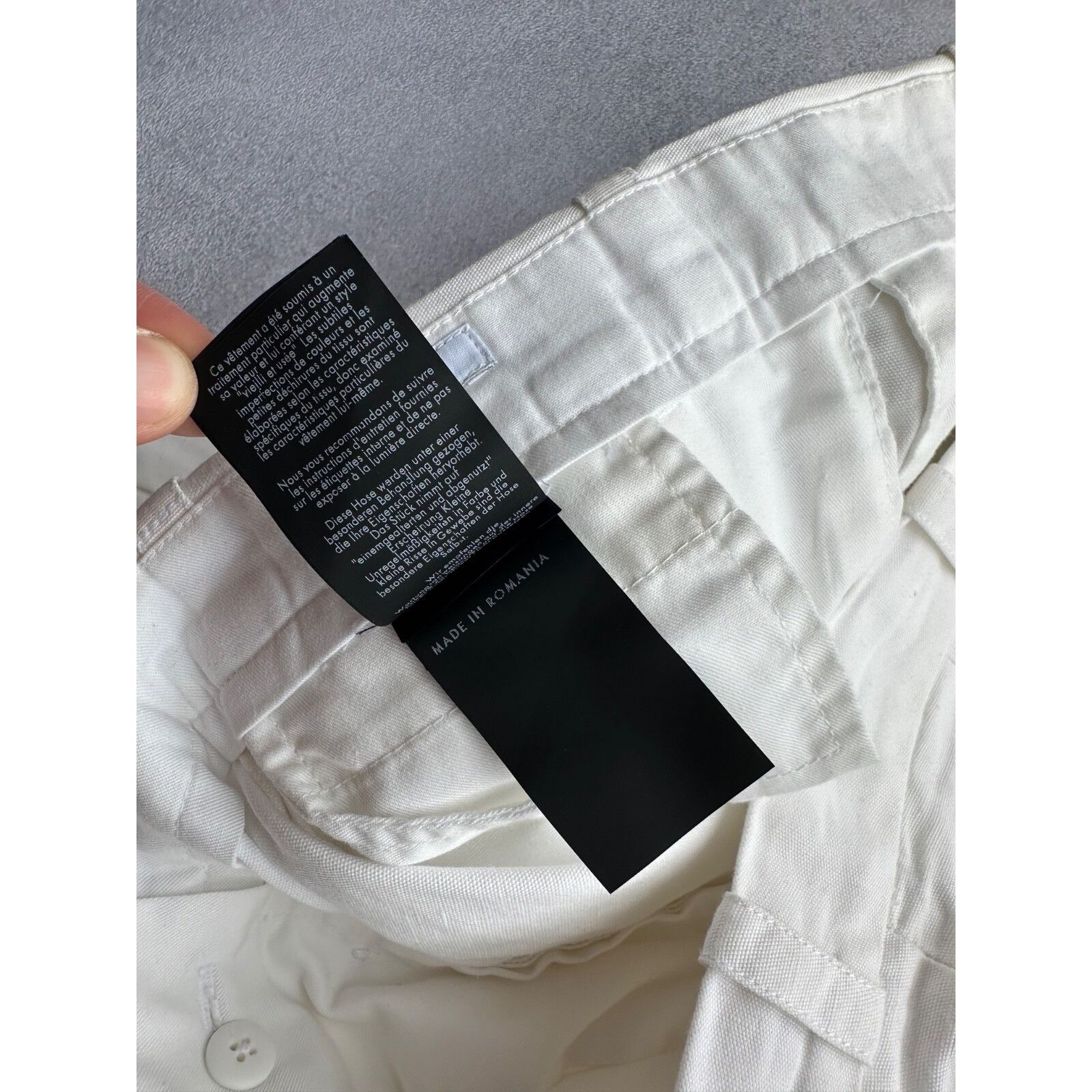 PT Torino VTG PT Torino The Reporter White Cotton & Linen Straight Size US 32 / EU 48 - 9 Thumbnail